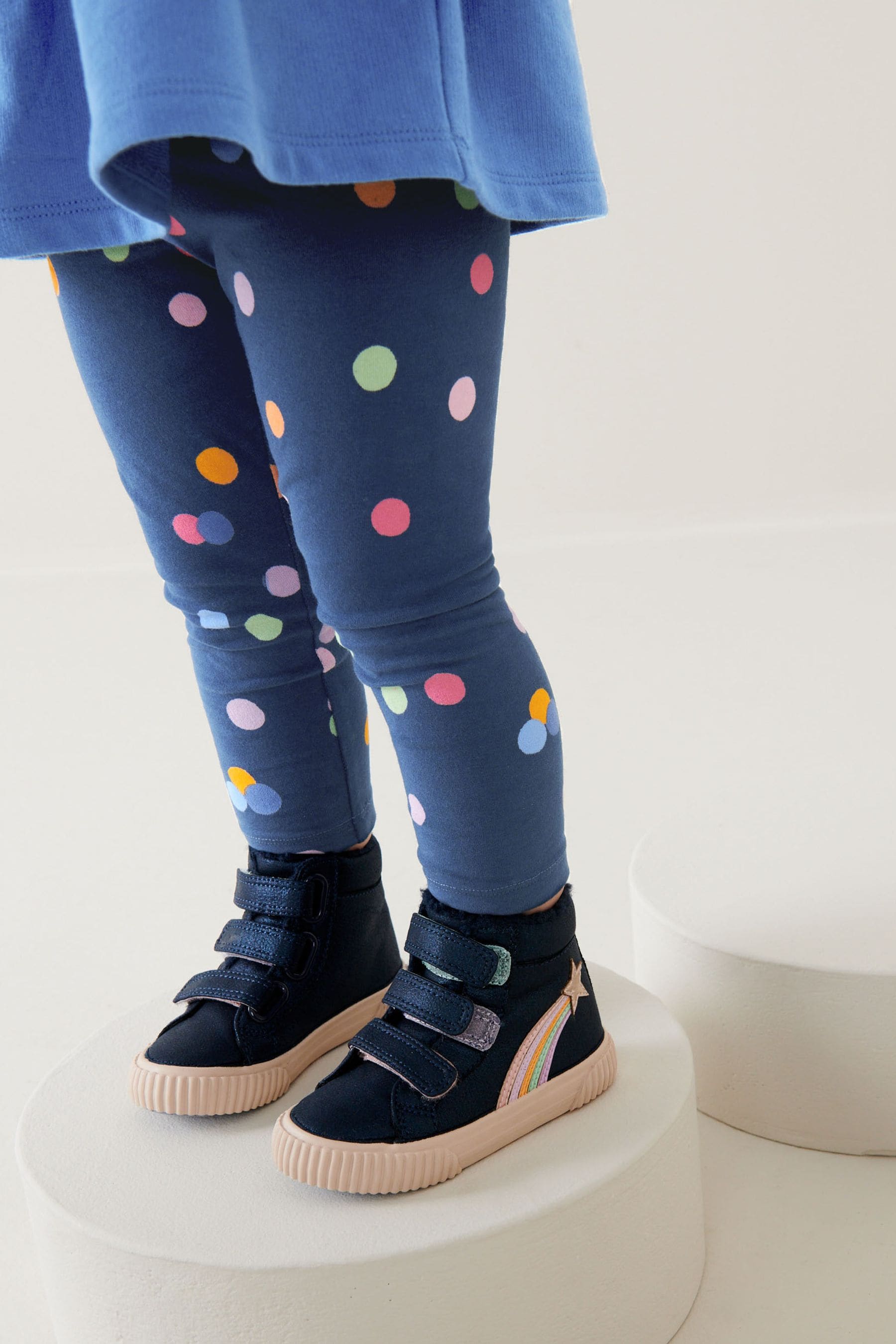 Navy Rainbow Top and Legging Set (3mths-7yrs)