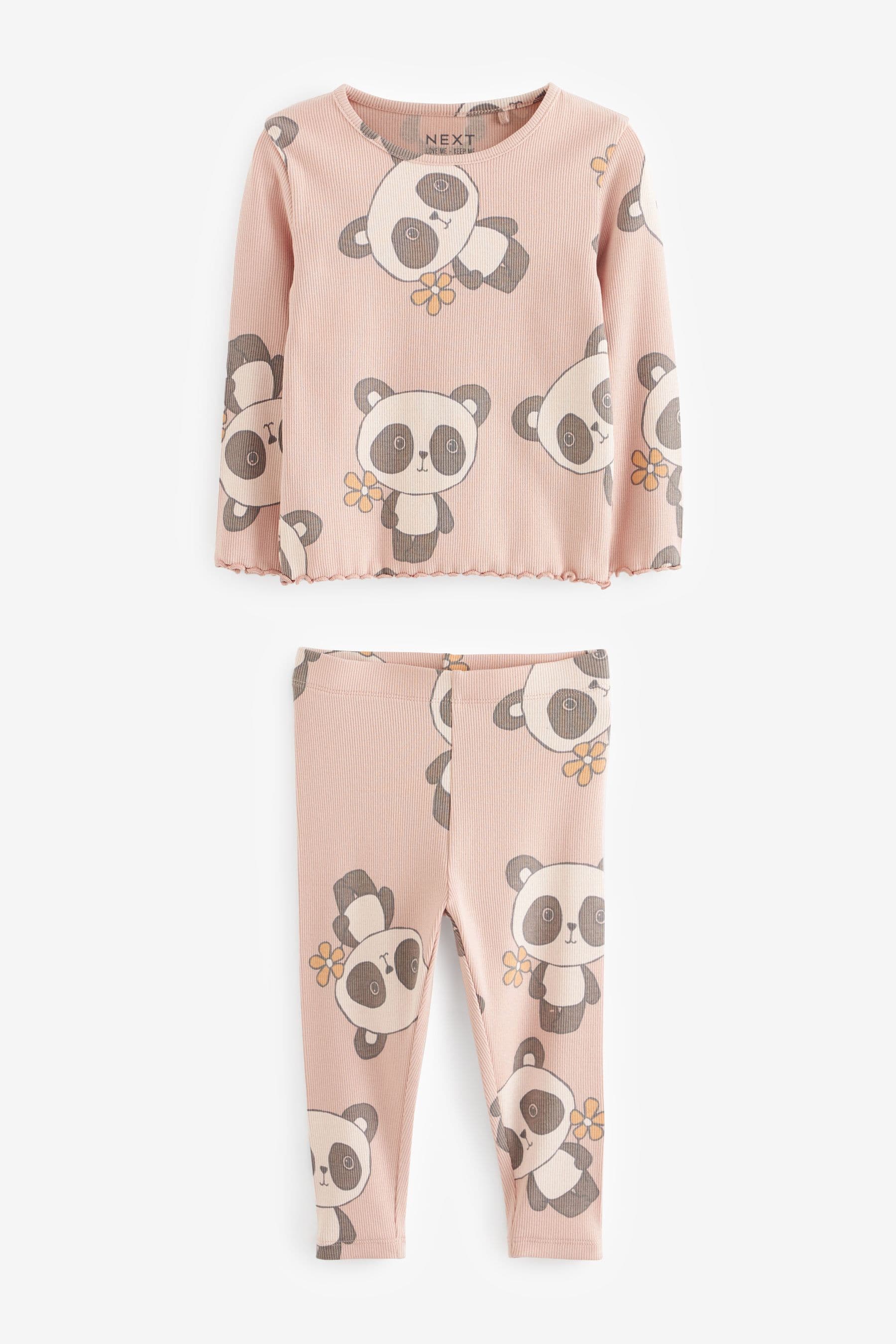 Cream Panda Top and Legging Set (3mths-7yrs)