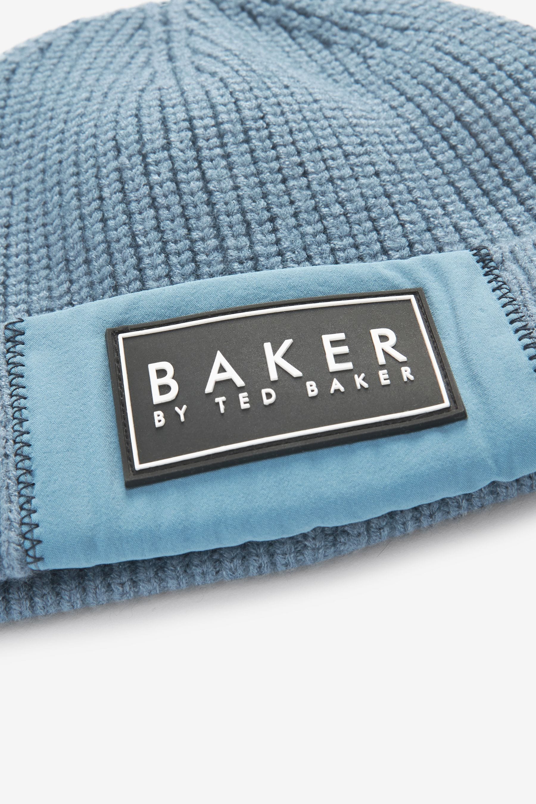 Blue Baker by Ted Baker Boys Beanie Hat and Gloves Set