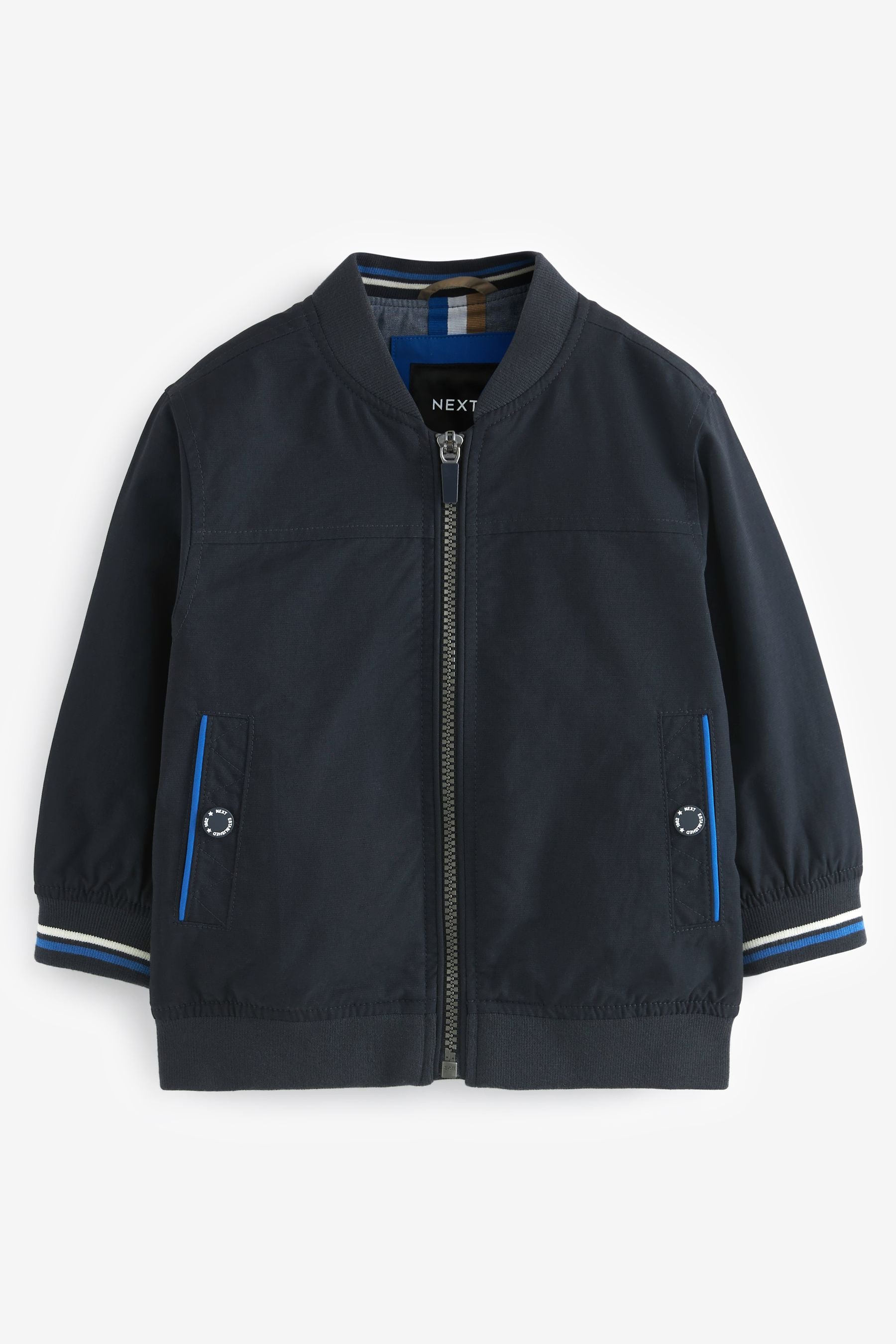 Navy Blue Smart Harrington Jacket (3mths-7yrs)