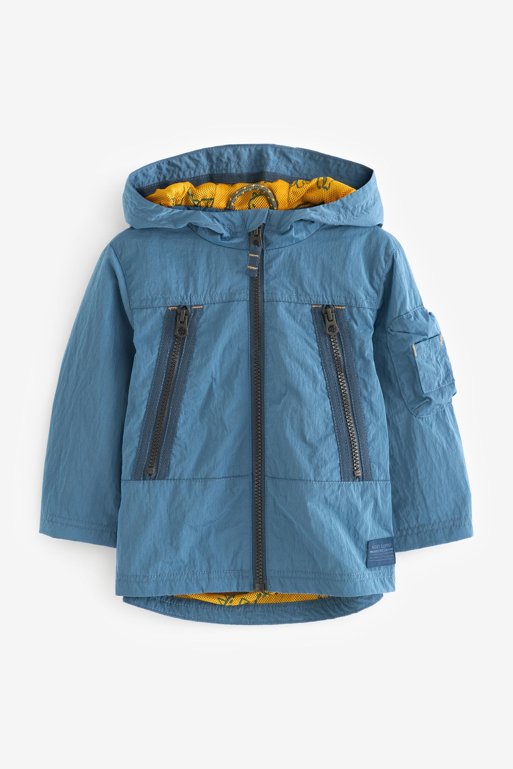 Blue Shower Resistant Utility Anorak (3mths-7yrs)