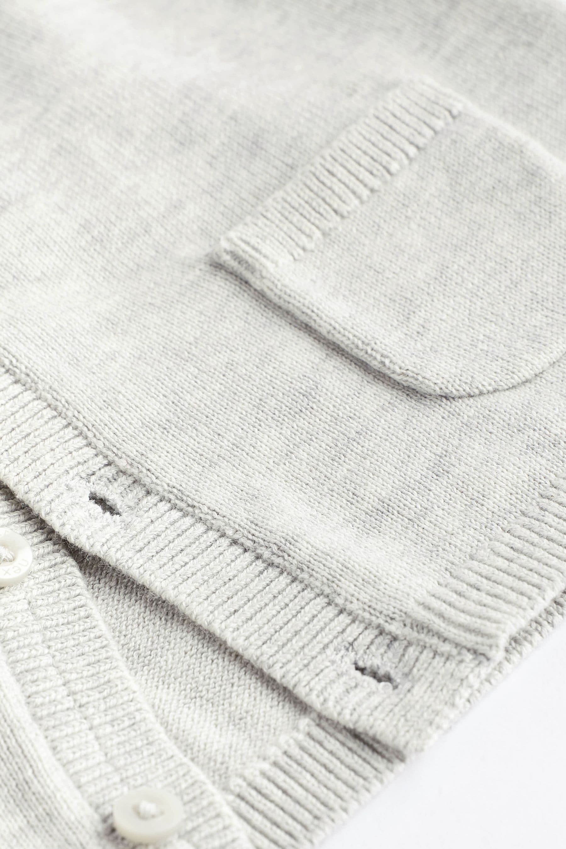 Grey/White Baby Knitted Cardigans 2 Packs