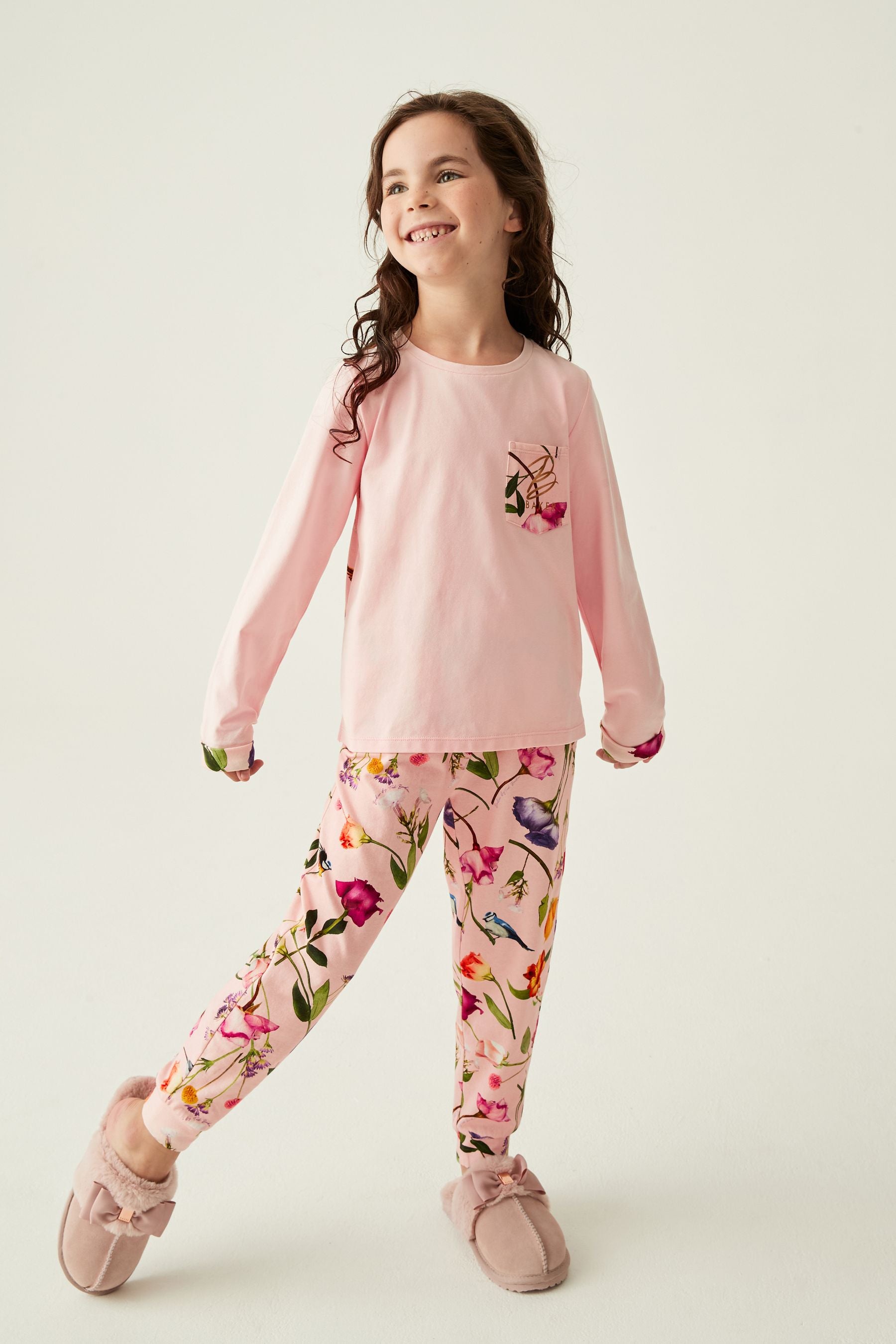 Pink Baker by Ted Baker Pink Floral Pyjama Set