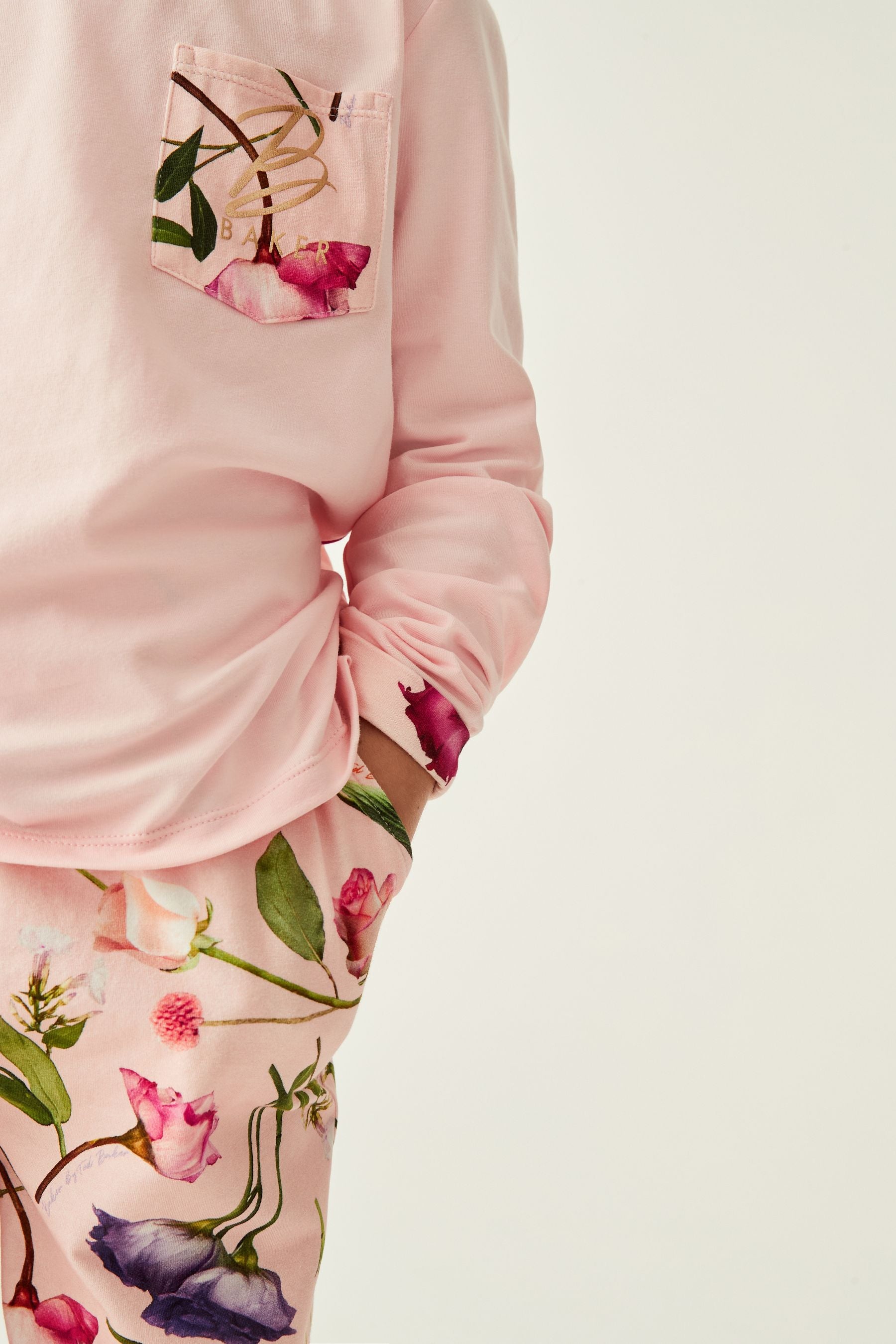 Pink Baker by Ted Baker Pink Floral Pyjama Set