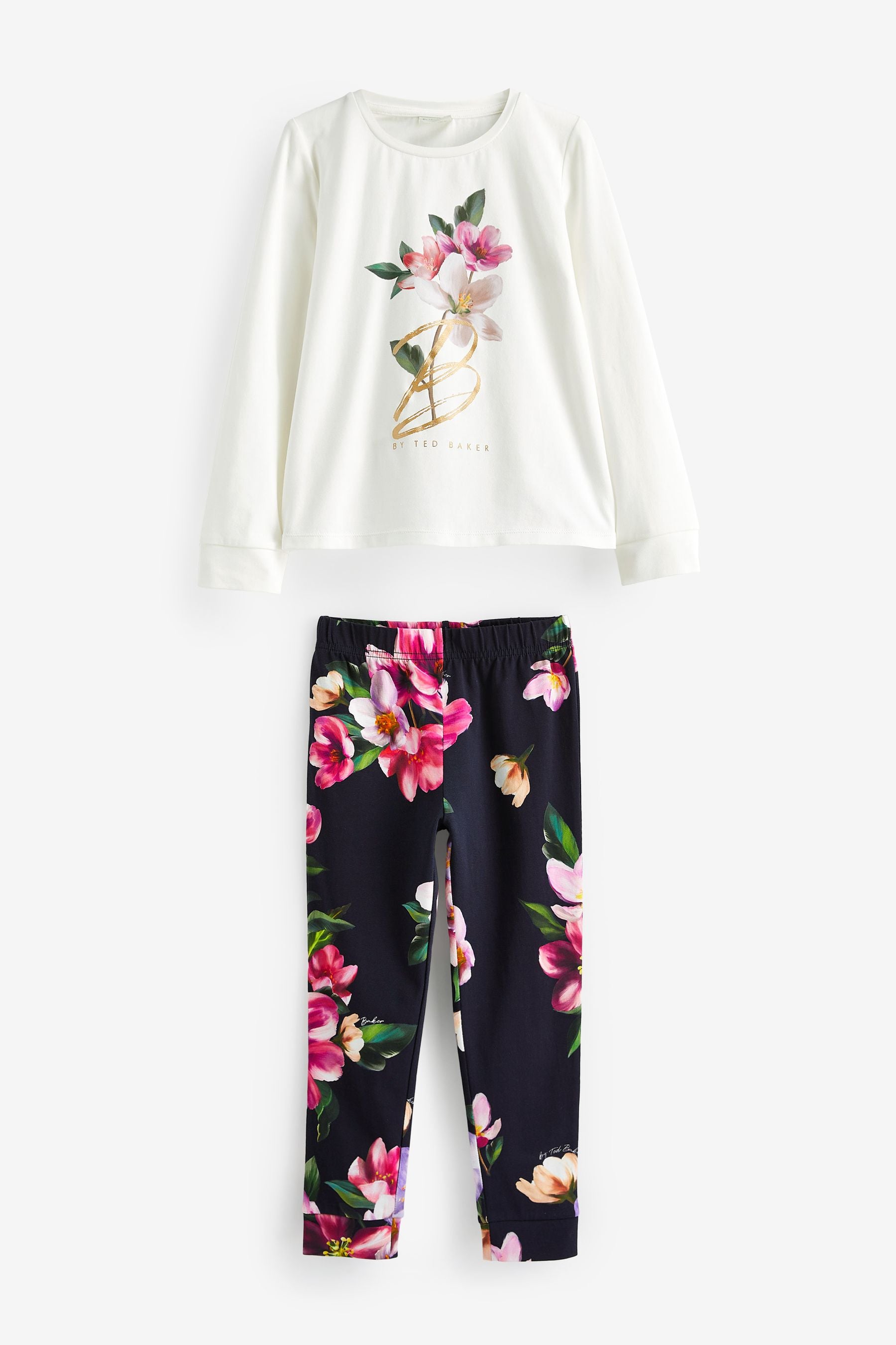 Navy Baker by Ted Baker Navy Floral Pyjama Set