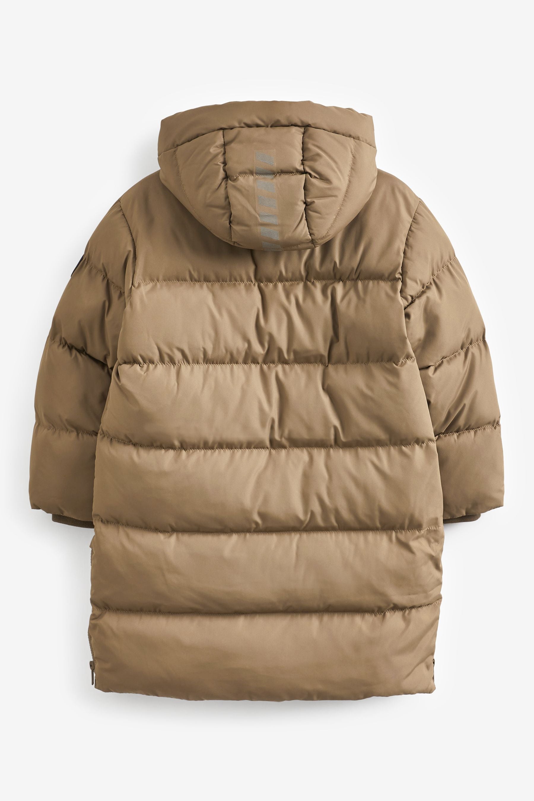 Neutral Extra Longline Puffer Coat (3-16yrs)