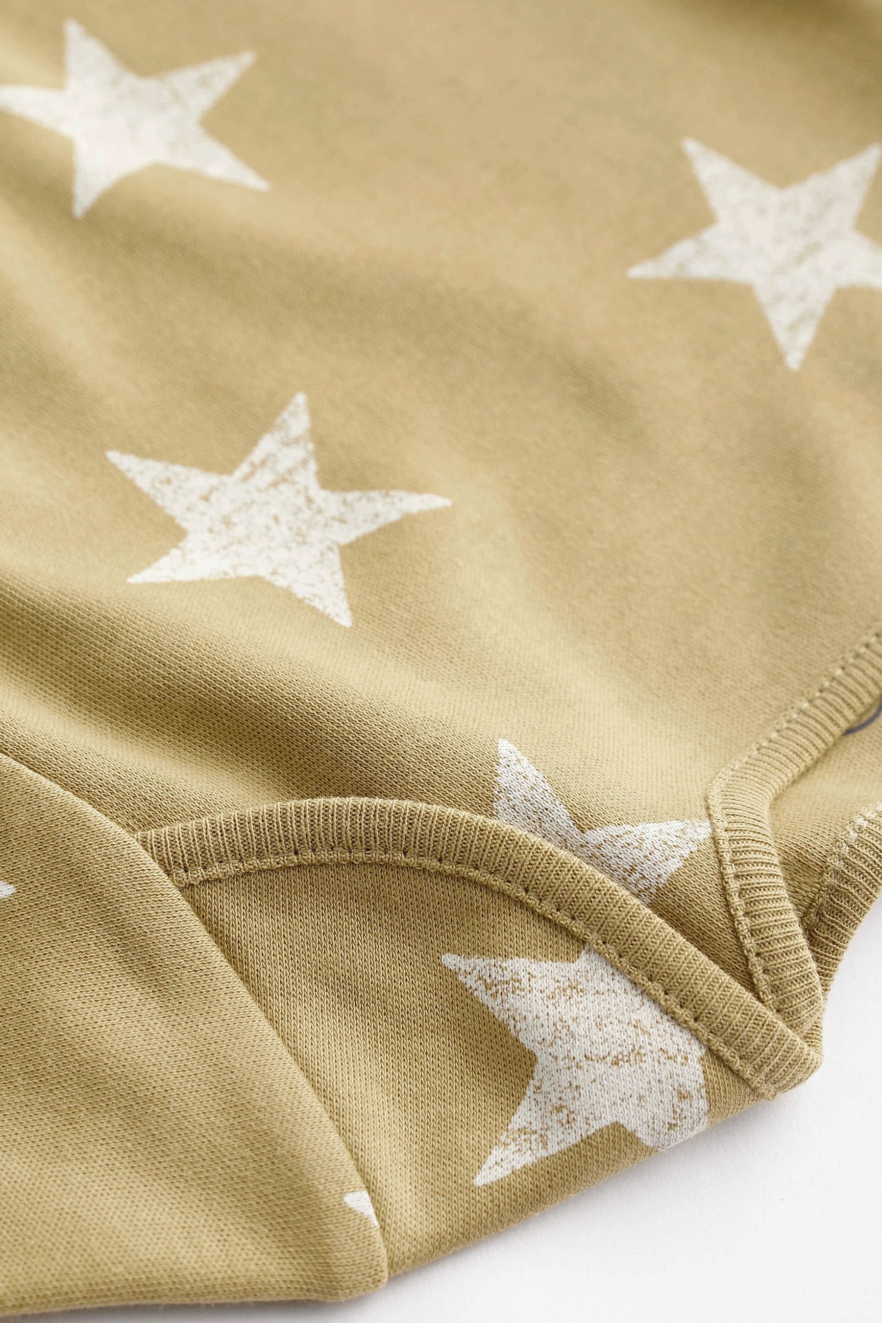 Green/Grey Star Baby Long Sleeve Bodysuits 4 Pack