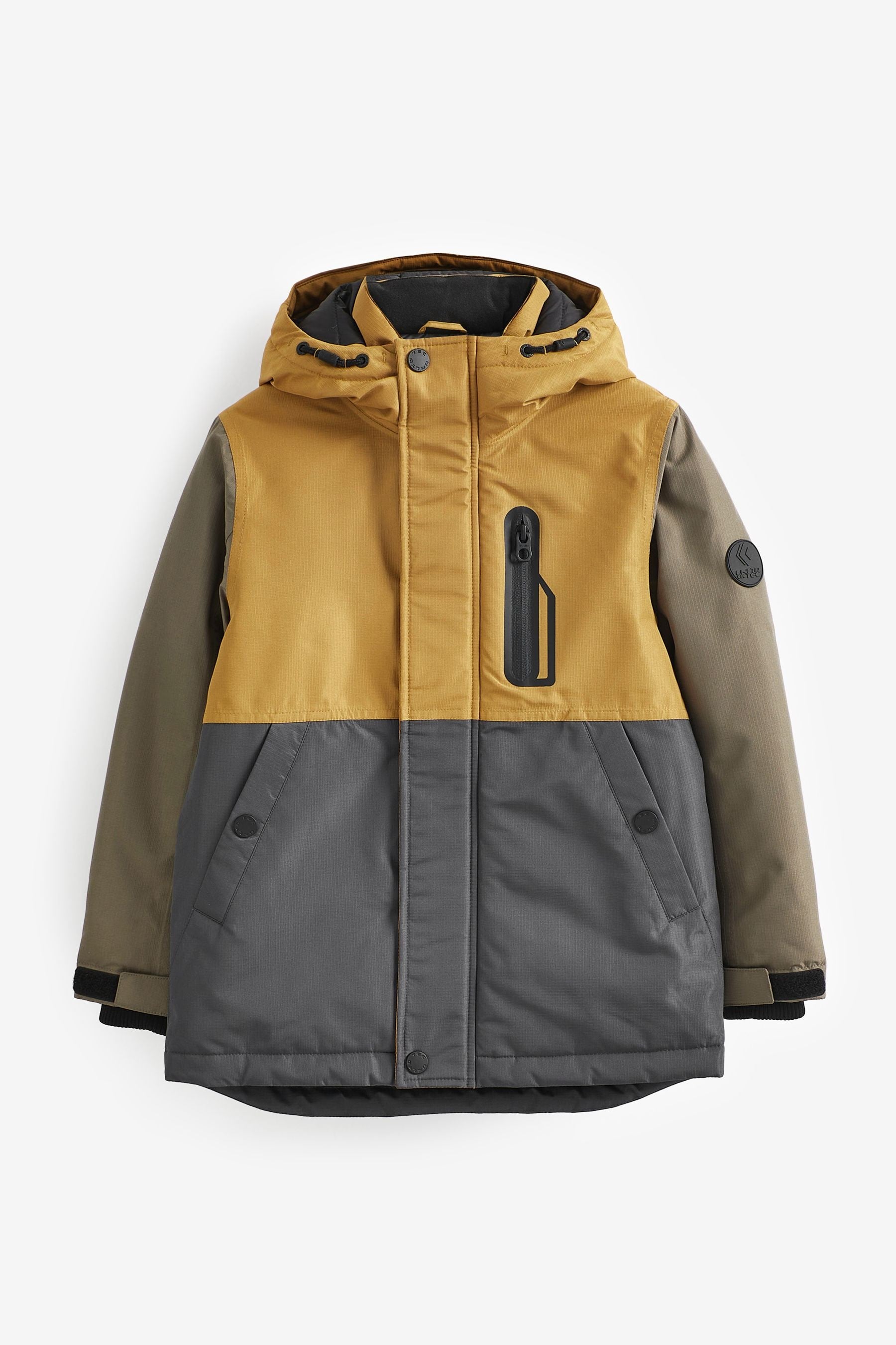 Yellow/Blue Waterproof Warm Wadded Coat (3-16yrs)