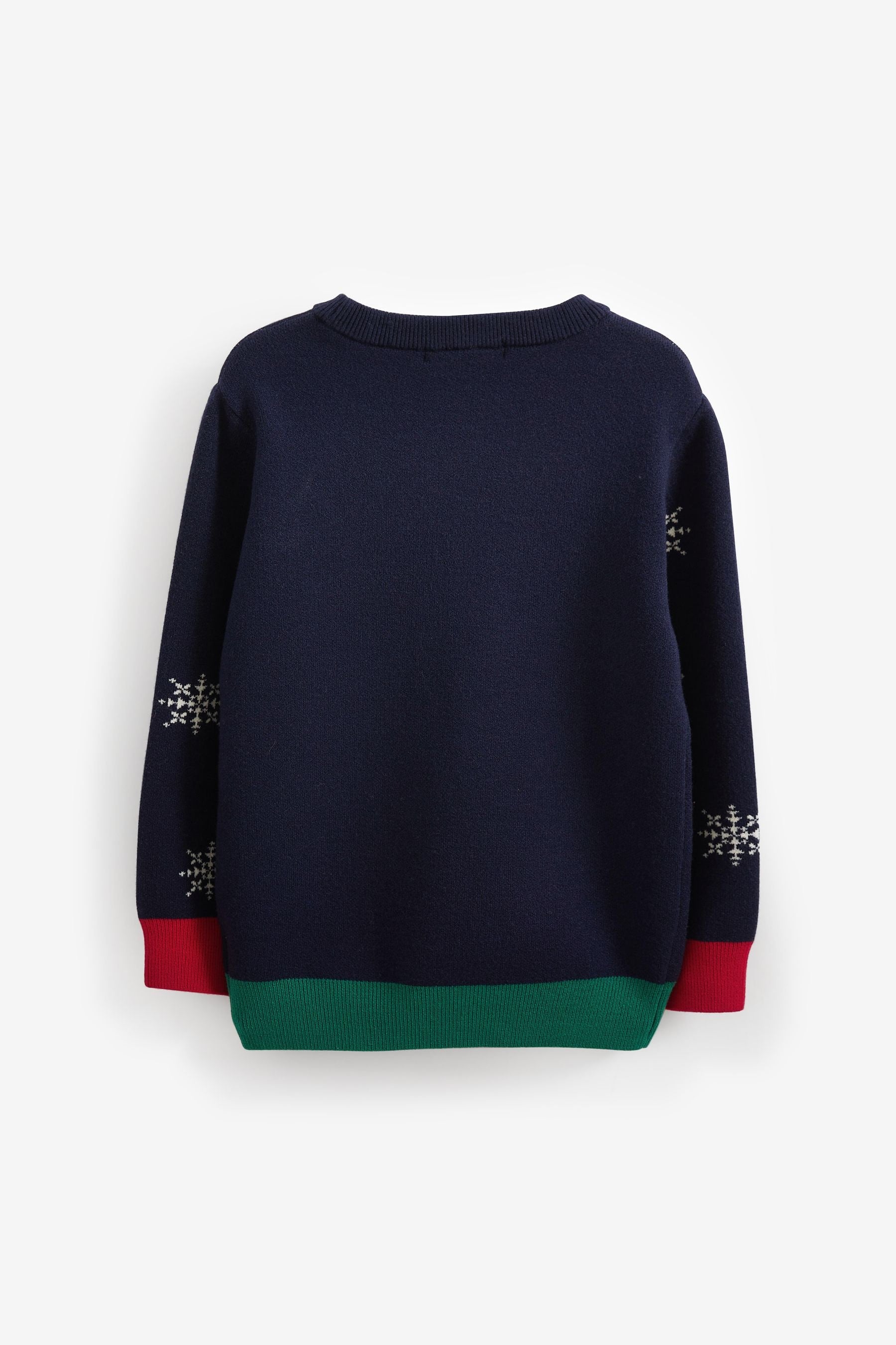 Navy Blue Reindeer Christmas Kids Knitted Jumper (3mths-16yrs)