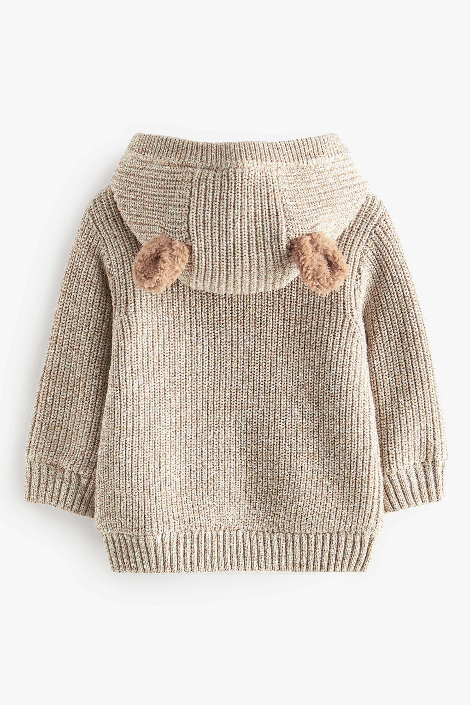 Brown Bear Borg Lined Hooded Cardigan (3mths-7yrs)