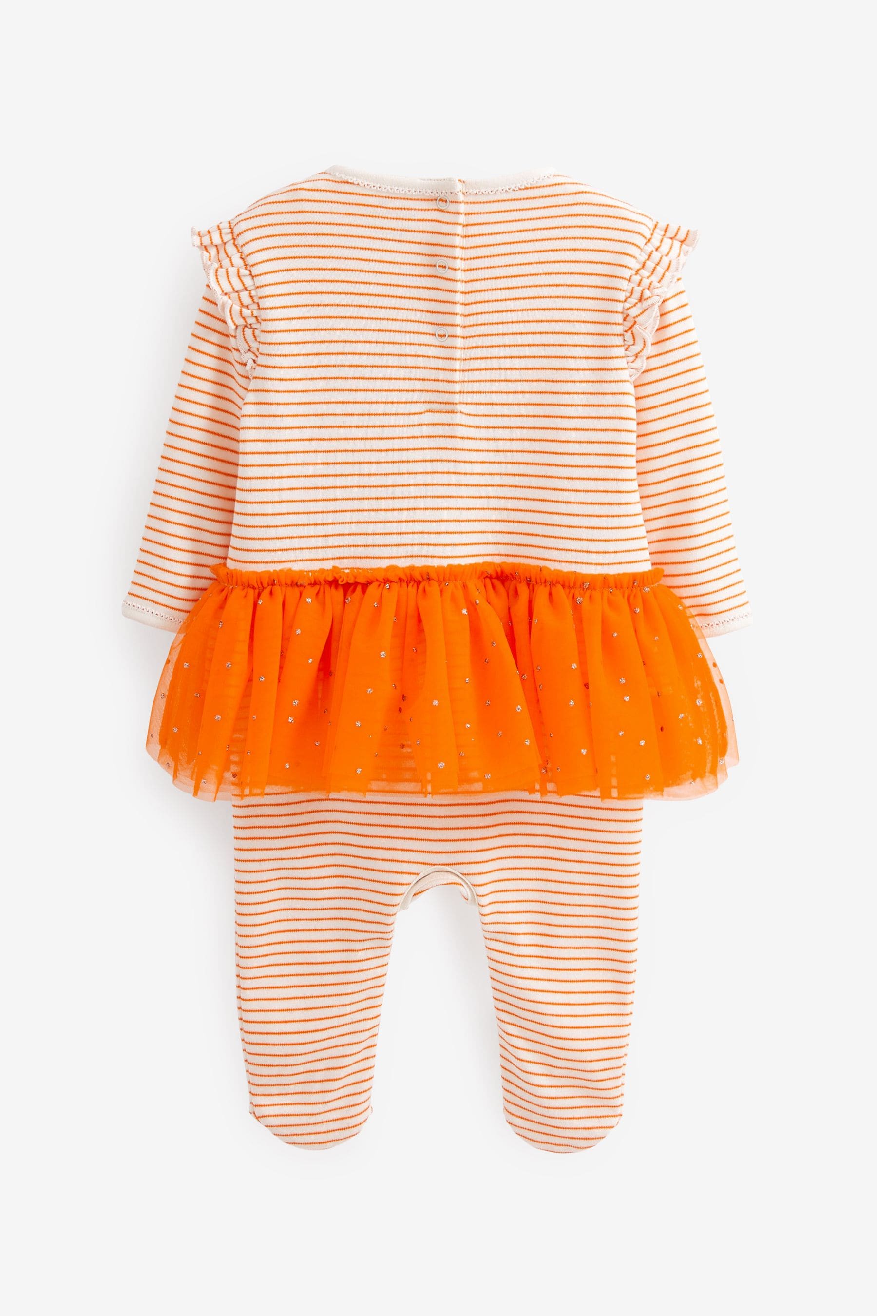 Orange Halloween Tutu Sleepsuit 1 Pack (0-2yrs)