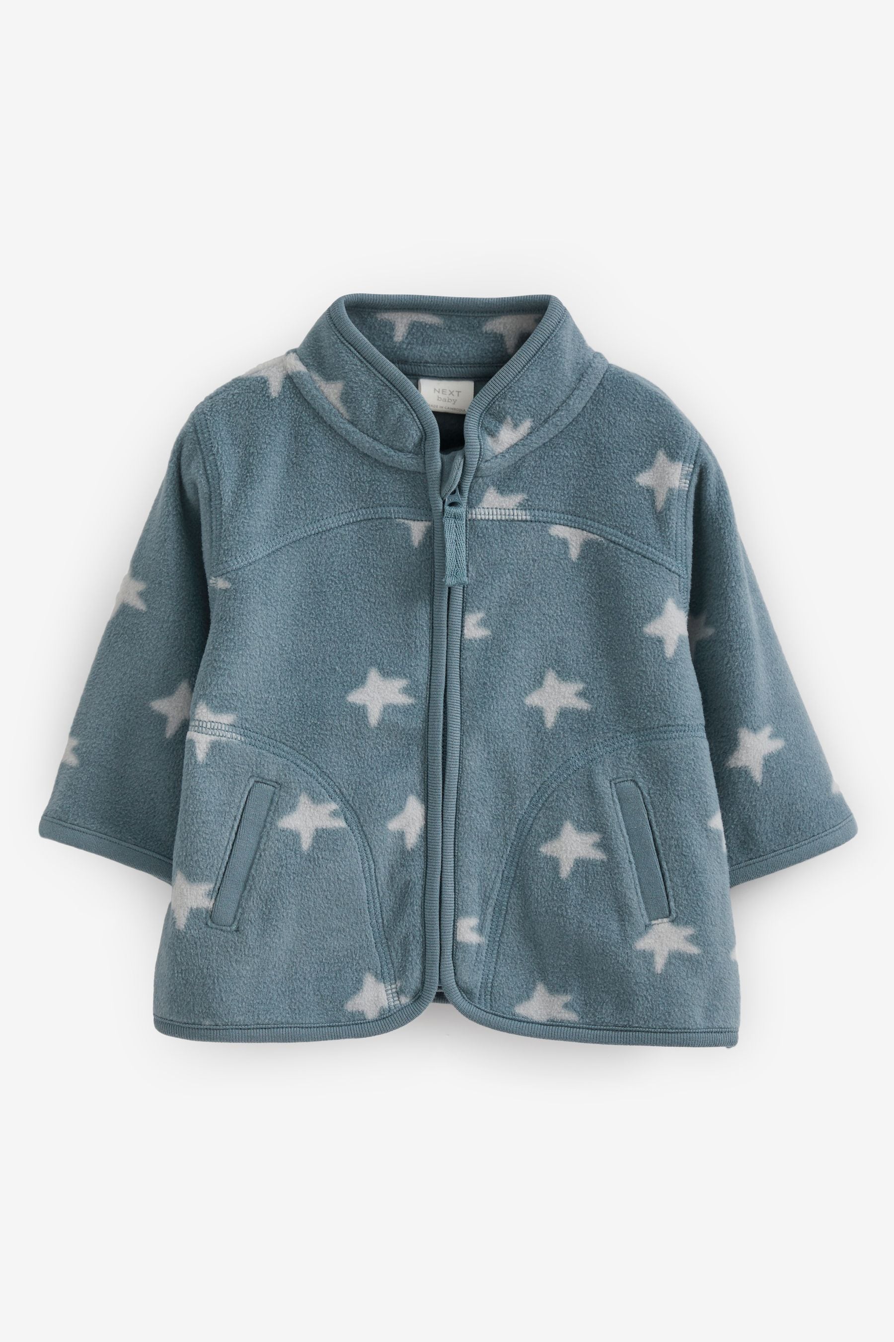 Blue Cosy Lightweight Fleece Baby Jacket (0mths-2yrs)