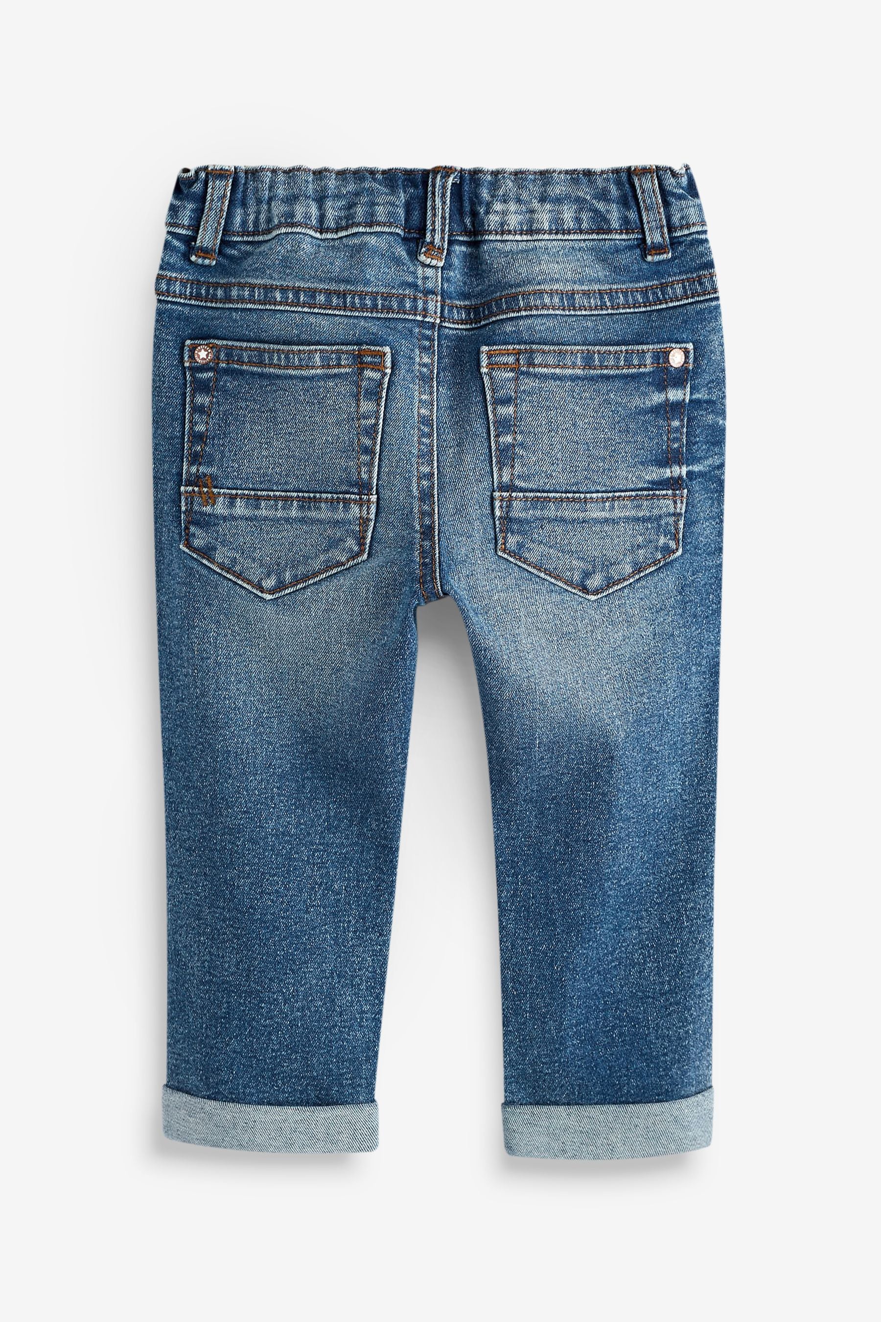 Mid Blue Denim Distressed Jeans (3mths-7yrs)