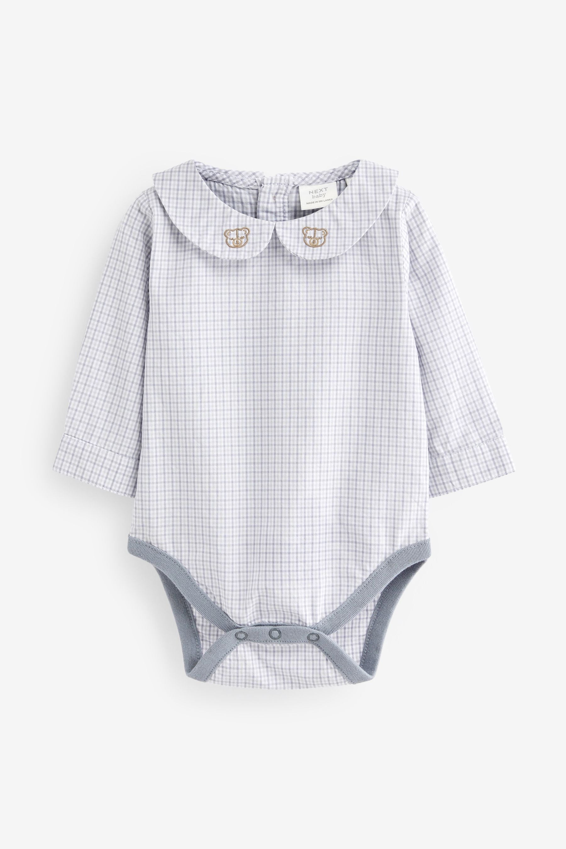 Neutral Baby Smart Dungarees And Woven Collar Bodysuit 3 Piece Set (0mths-2yrs)