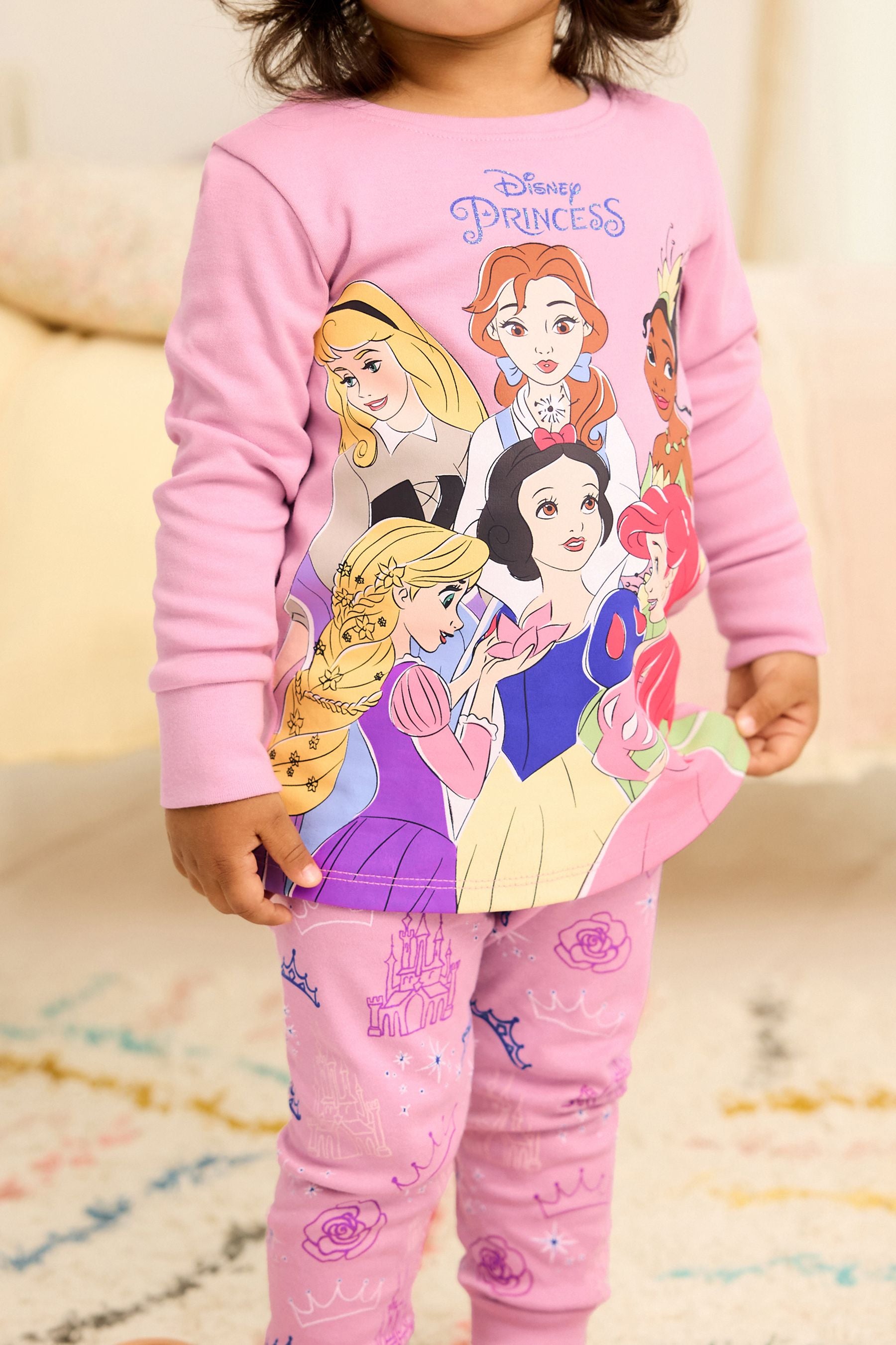 Purple Disney Princesses Pyjamas (9mths-10yrs)