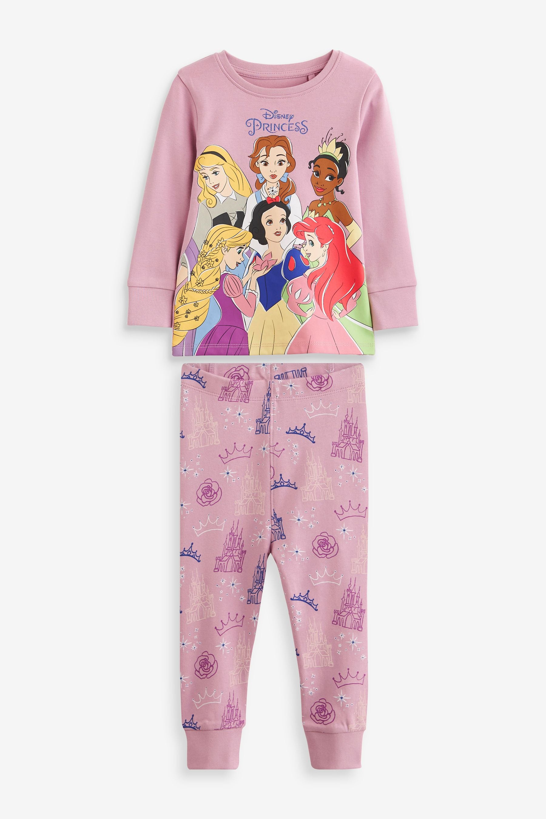 Purple Disney Princesses Pyjamas (9mths-10yrs)