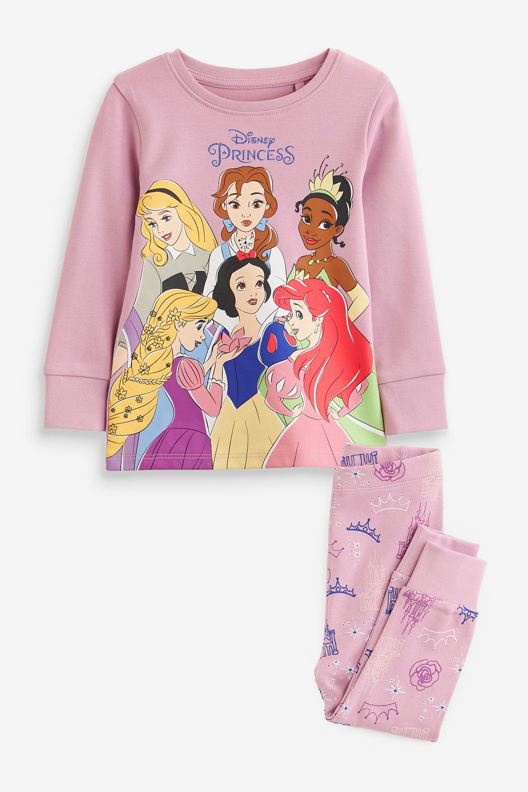 Purple Disney Princesses Pyjamas (9mths-10yrs)