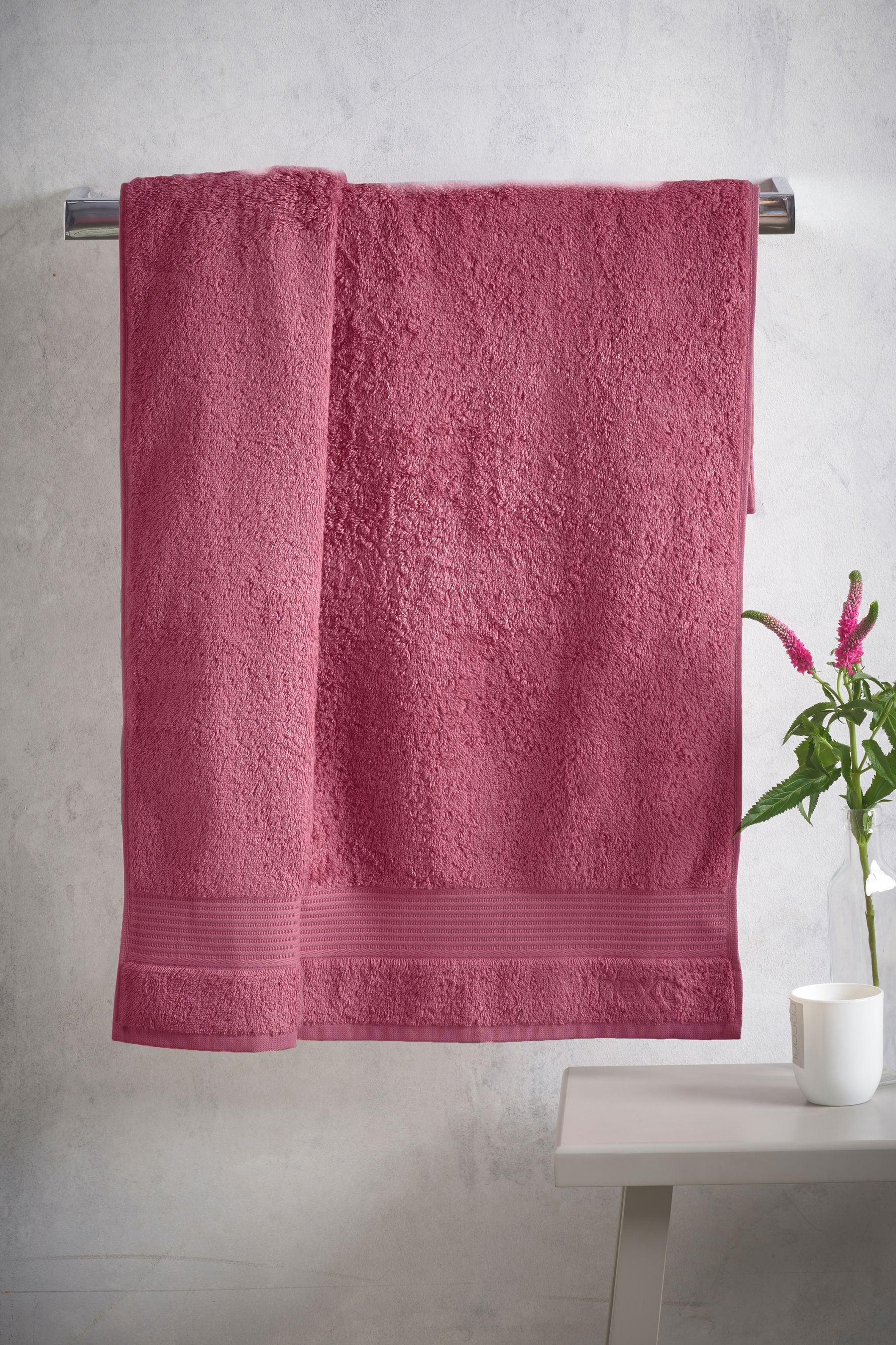 Pink Faded Rose Egyptian Cotton Towel