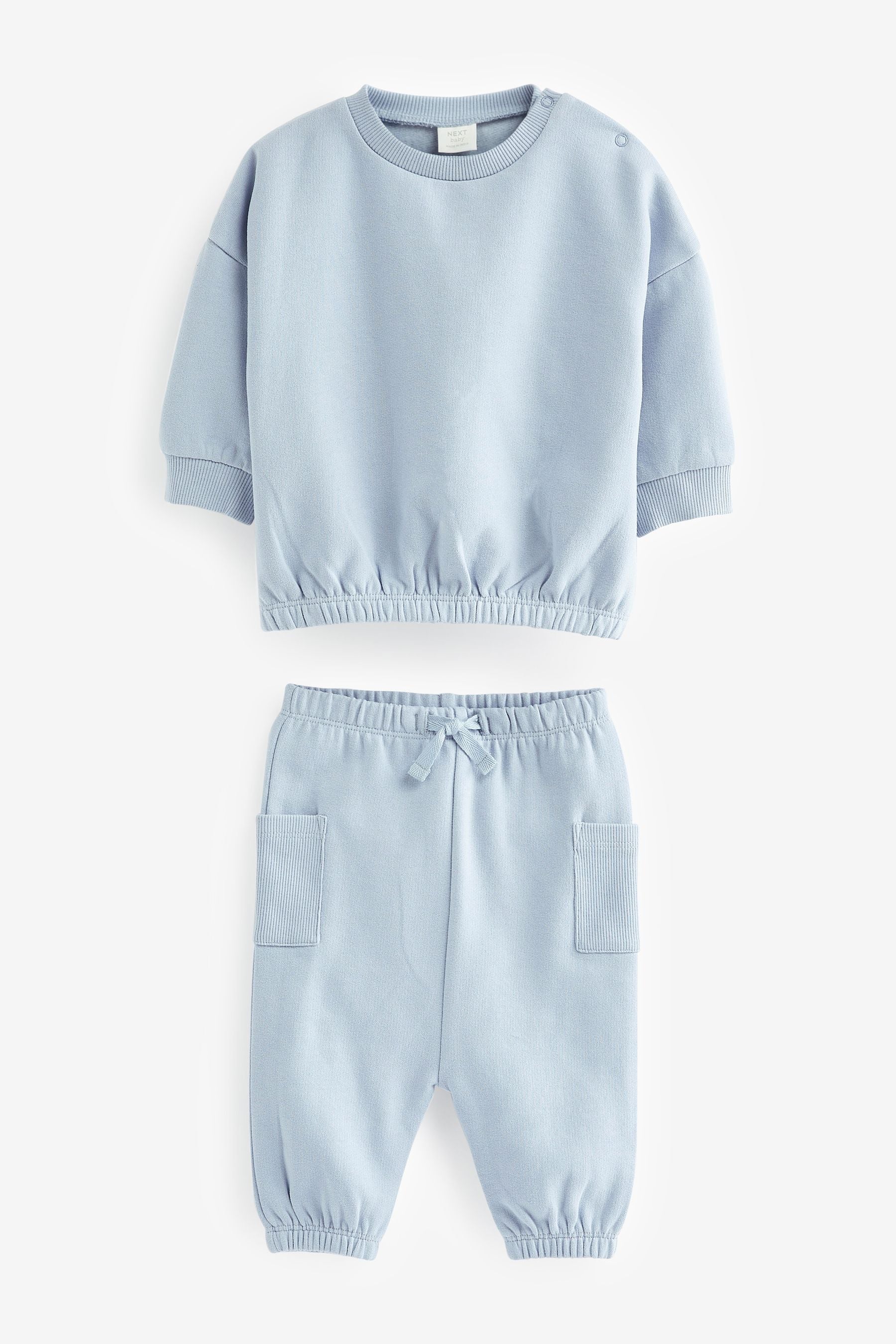 Pale Blue Baby Cosy Sweatshirt and Joggers Set