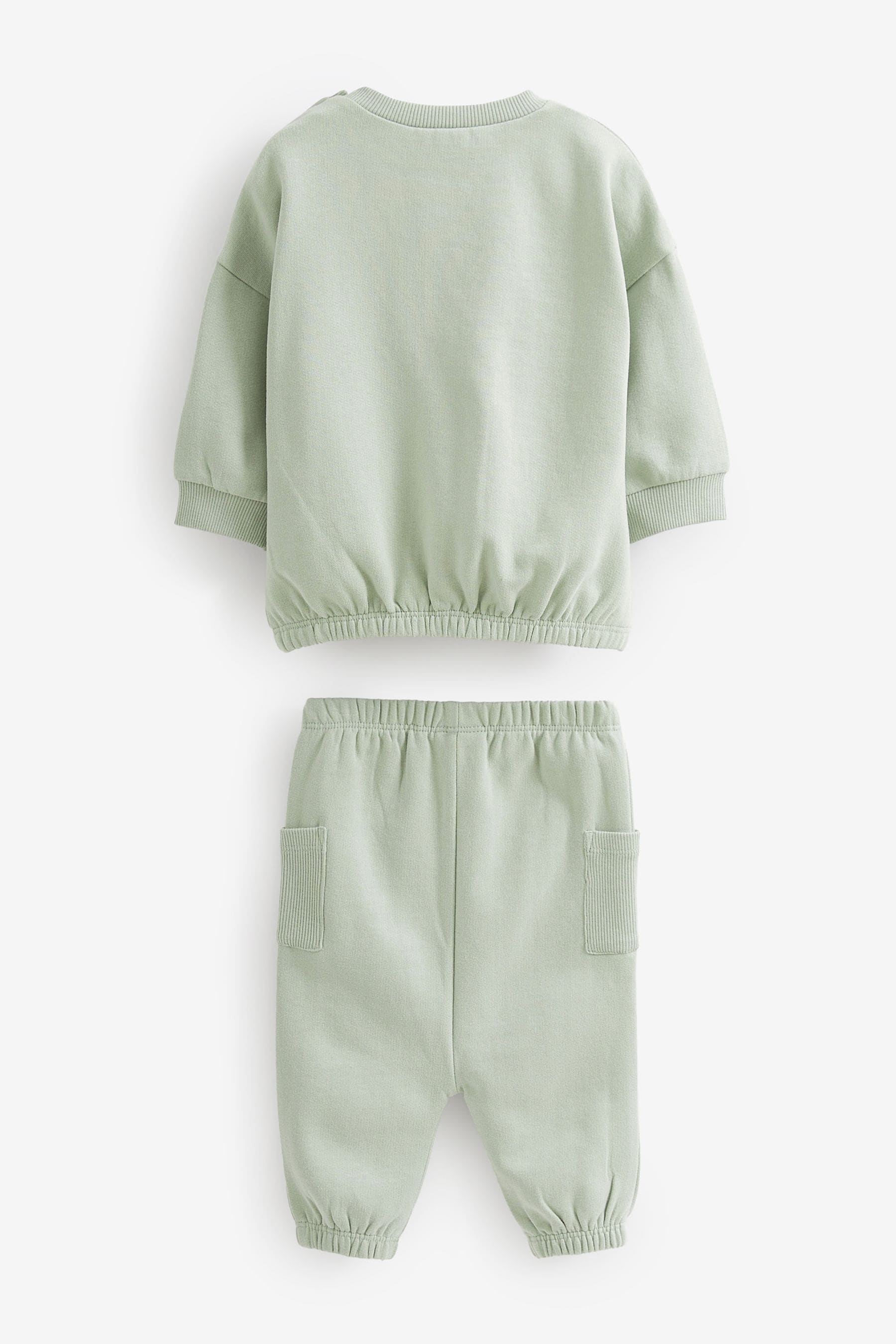 Sage Green Baby Cosy Sweatshirt and Joggers Set