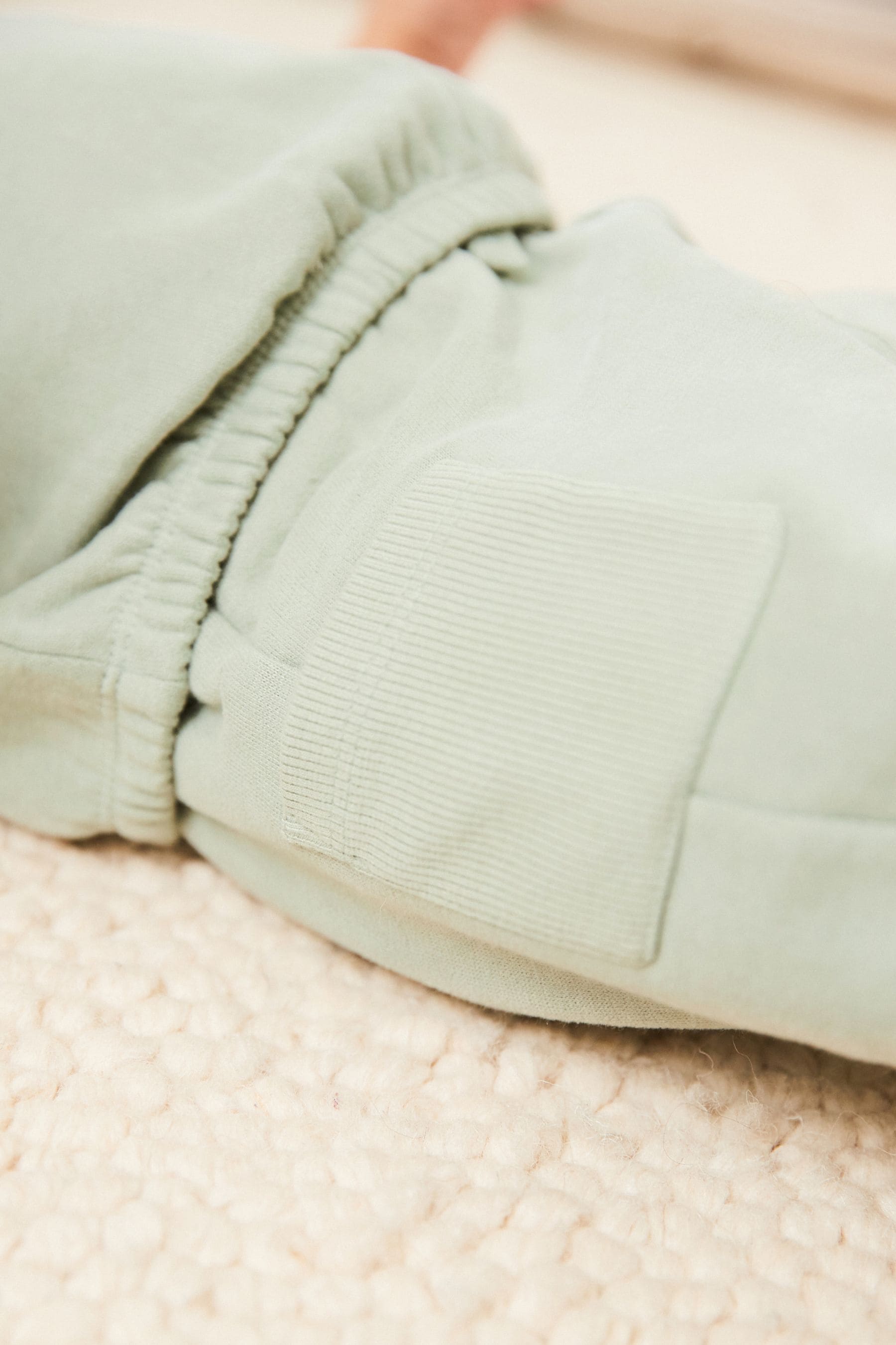 Sage Green Baby Cosy Sweatshirt and Joggers Set