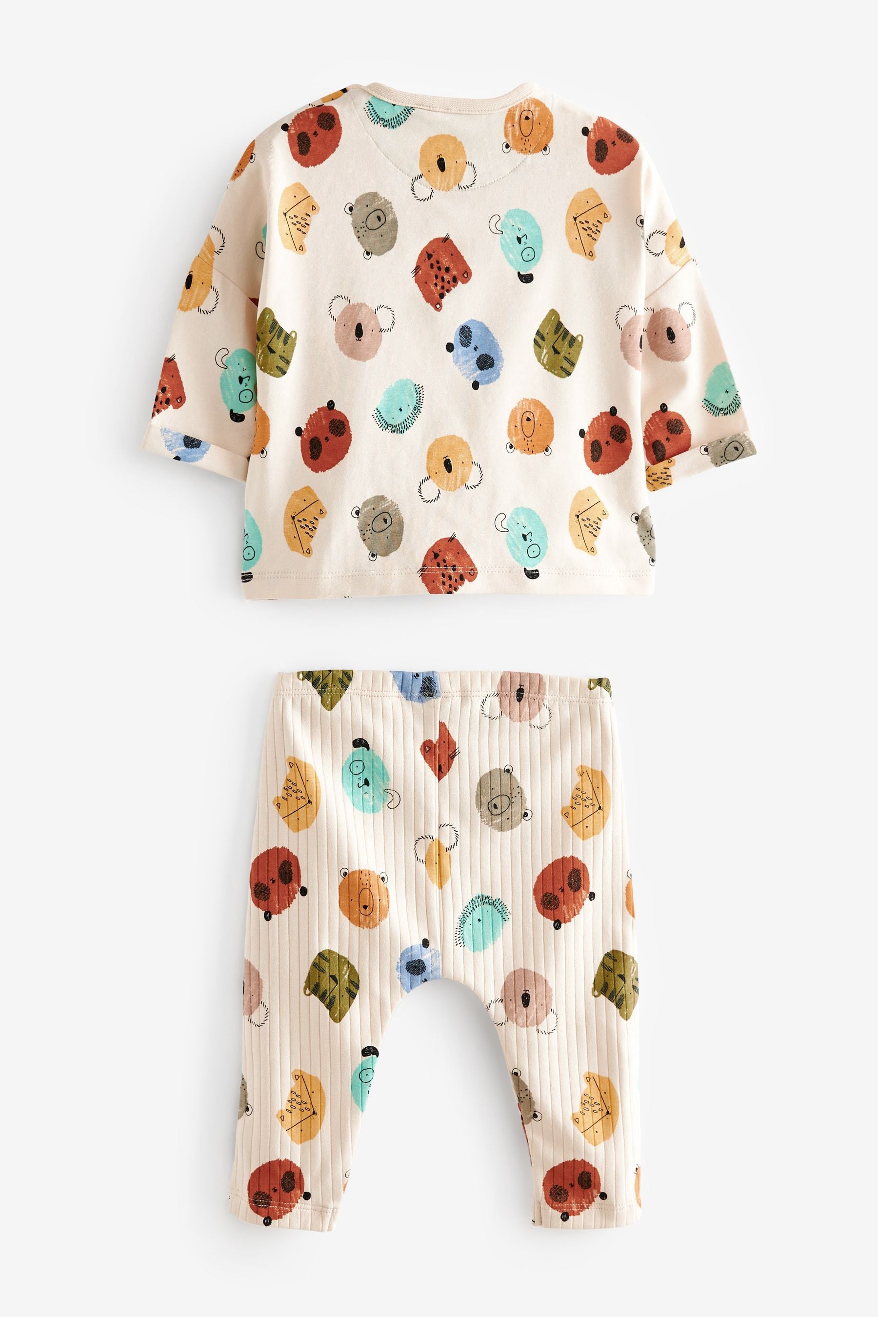 Rust Brown Character Baby T-Shirts And Leggings Set 6 Pack