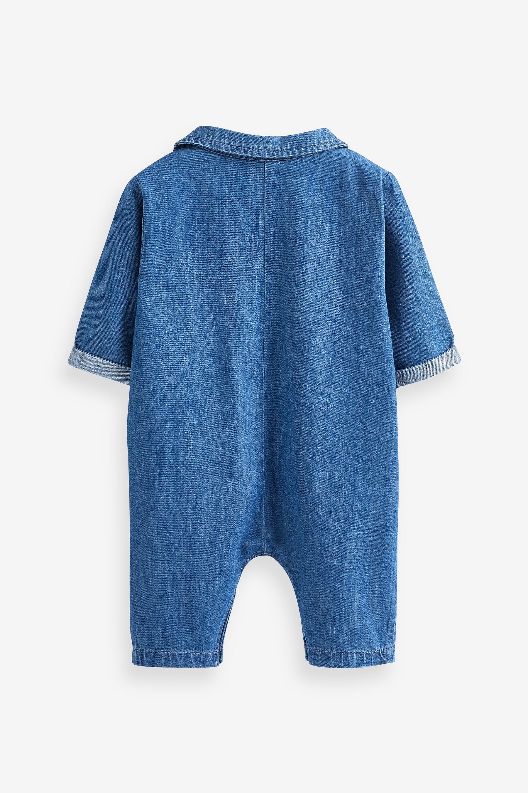 Denim Baby Utility Romper (0mths-2yrs)