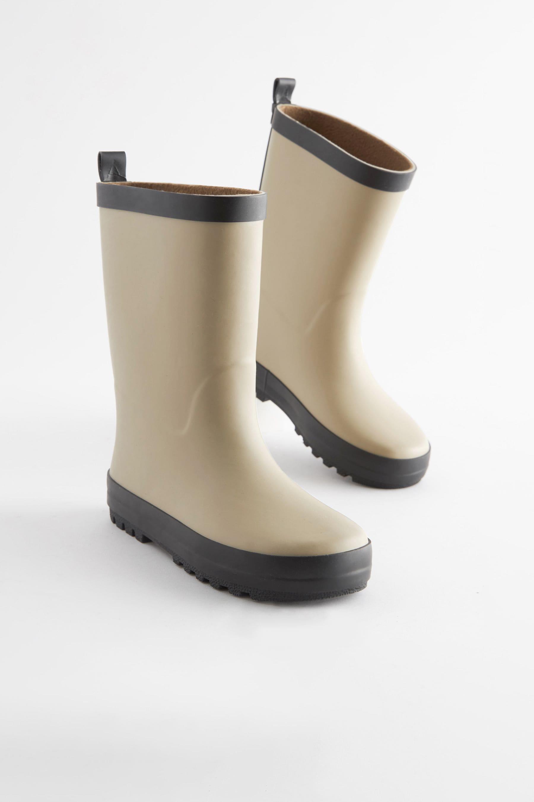 Neutral Rubber Wellies