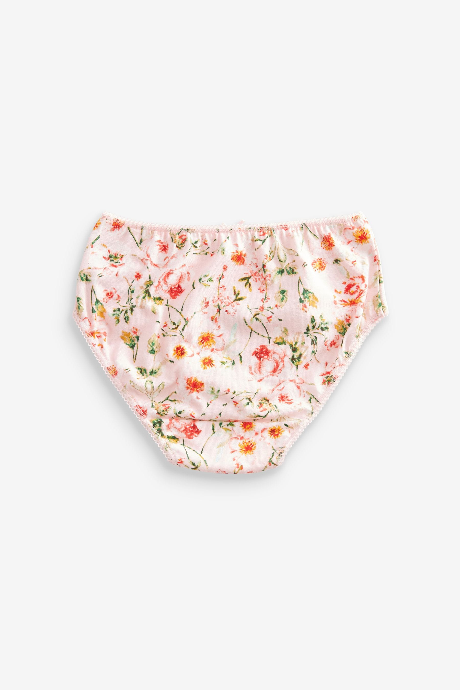 Pink Floral Briefs 7 Pack (1.5-16yrs)