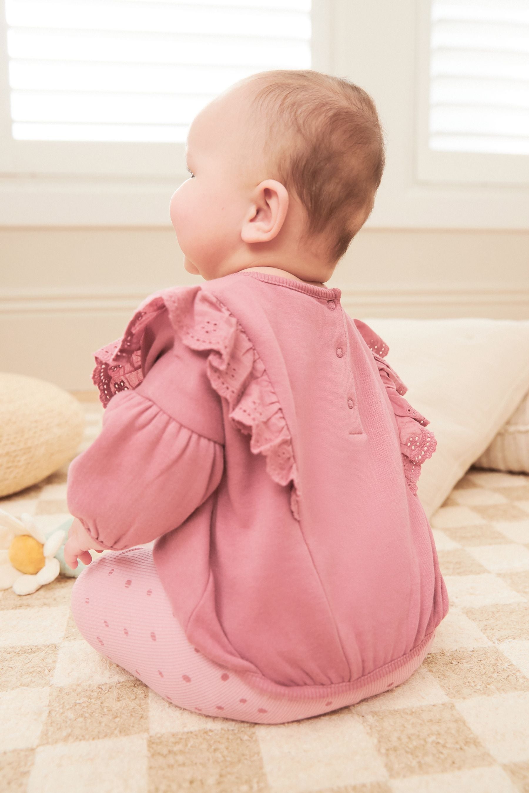 Pink 2 Piece Baby Sweater and Leggings Set