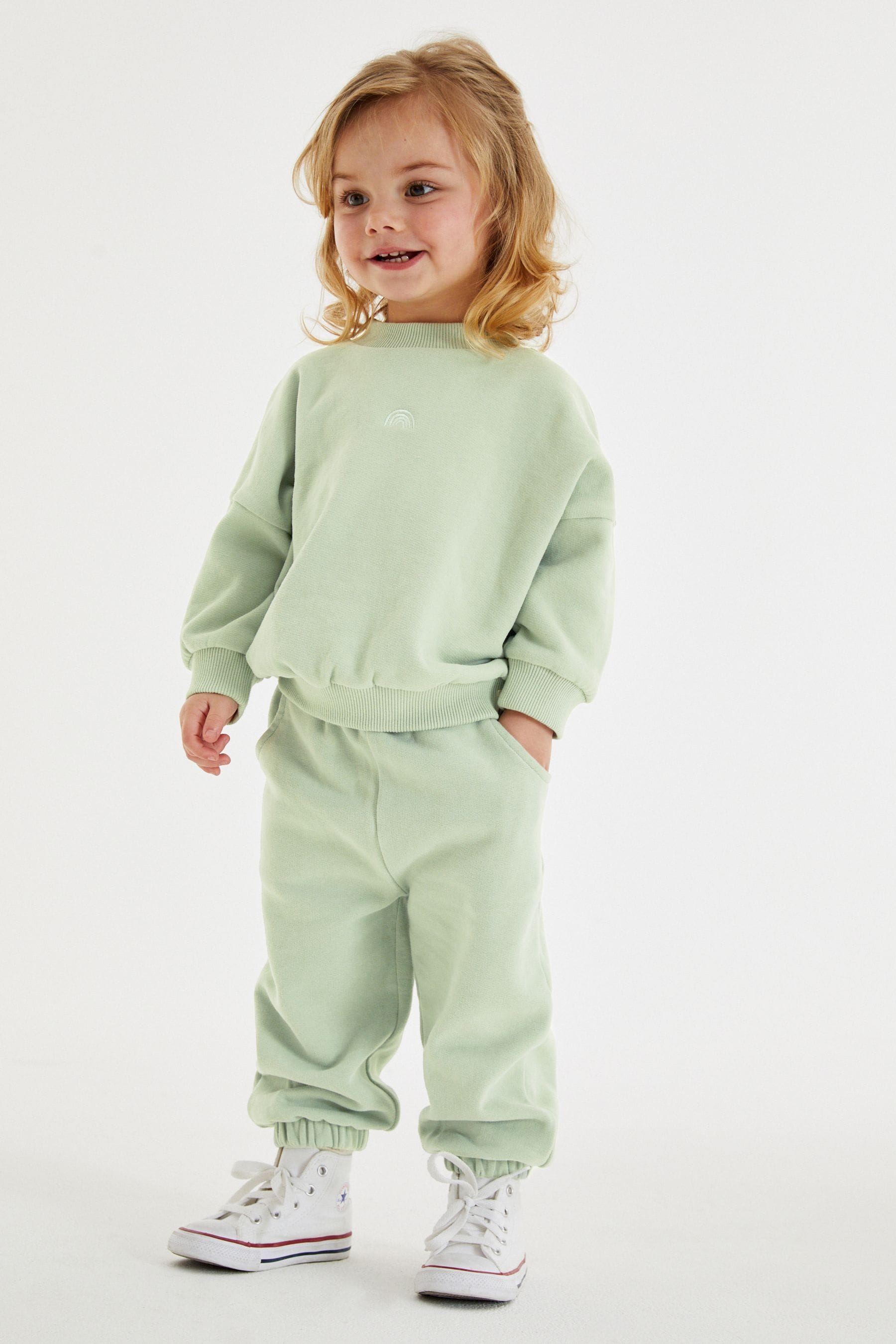 Green Sweat Top and Jogger Set (3mths-7yrs)