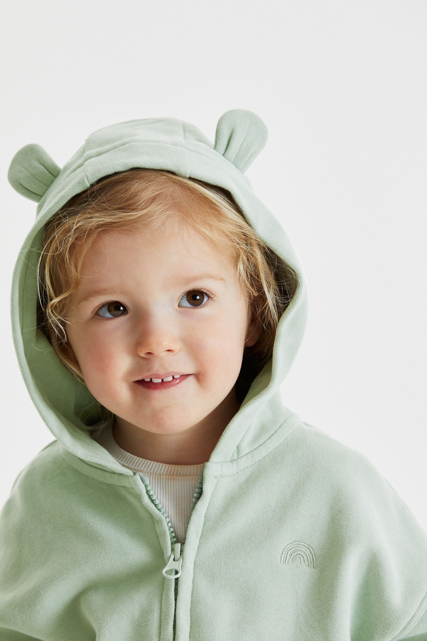 Green Zip Through Hoodie (3mths-7yrs)