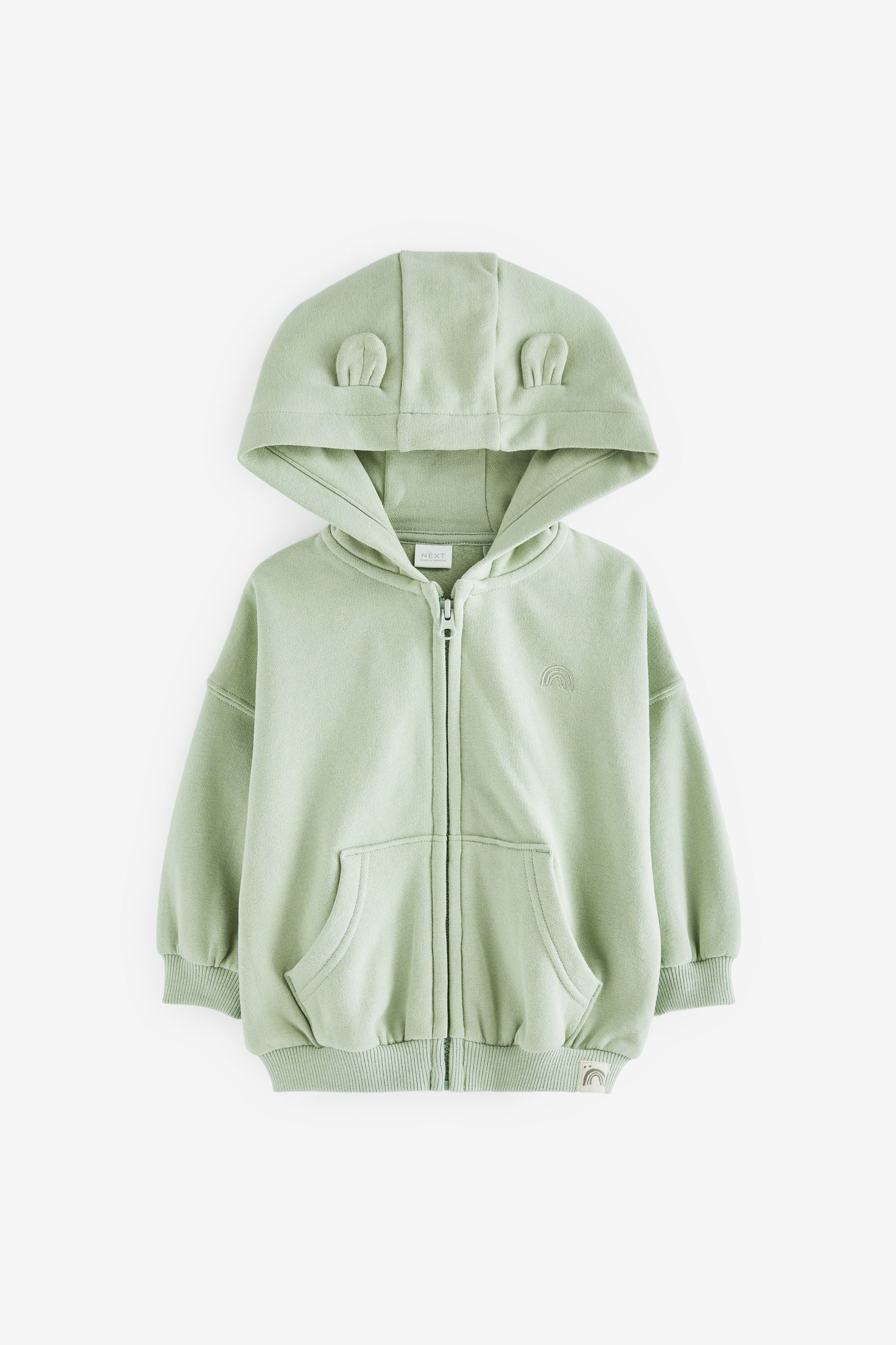 Green Zip Through Hoodie (3mths-7yrs)