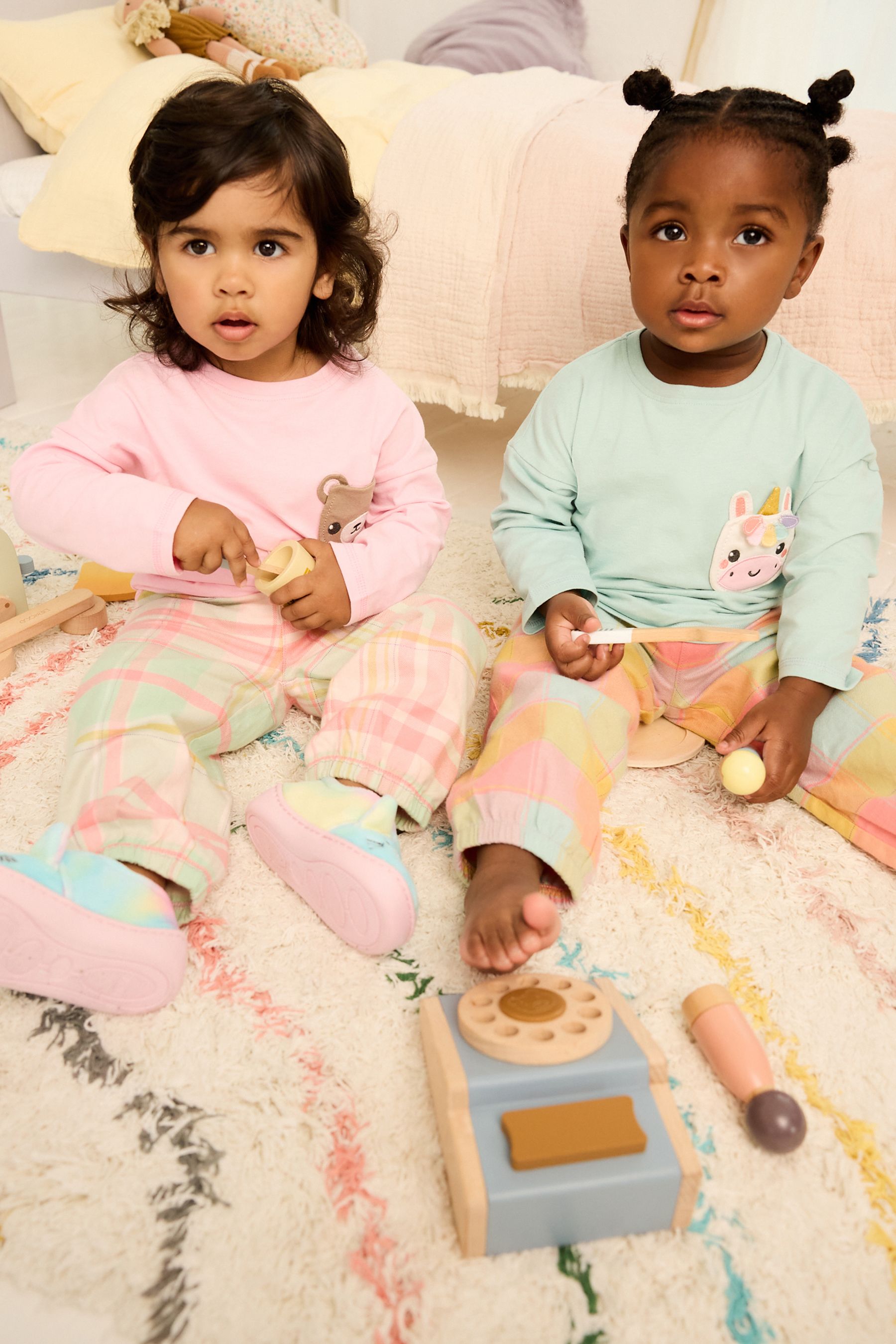 Pastel Character Woven Bottom Pyjamas 2 Pack (9mths-10yrs)