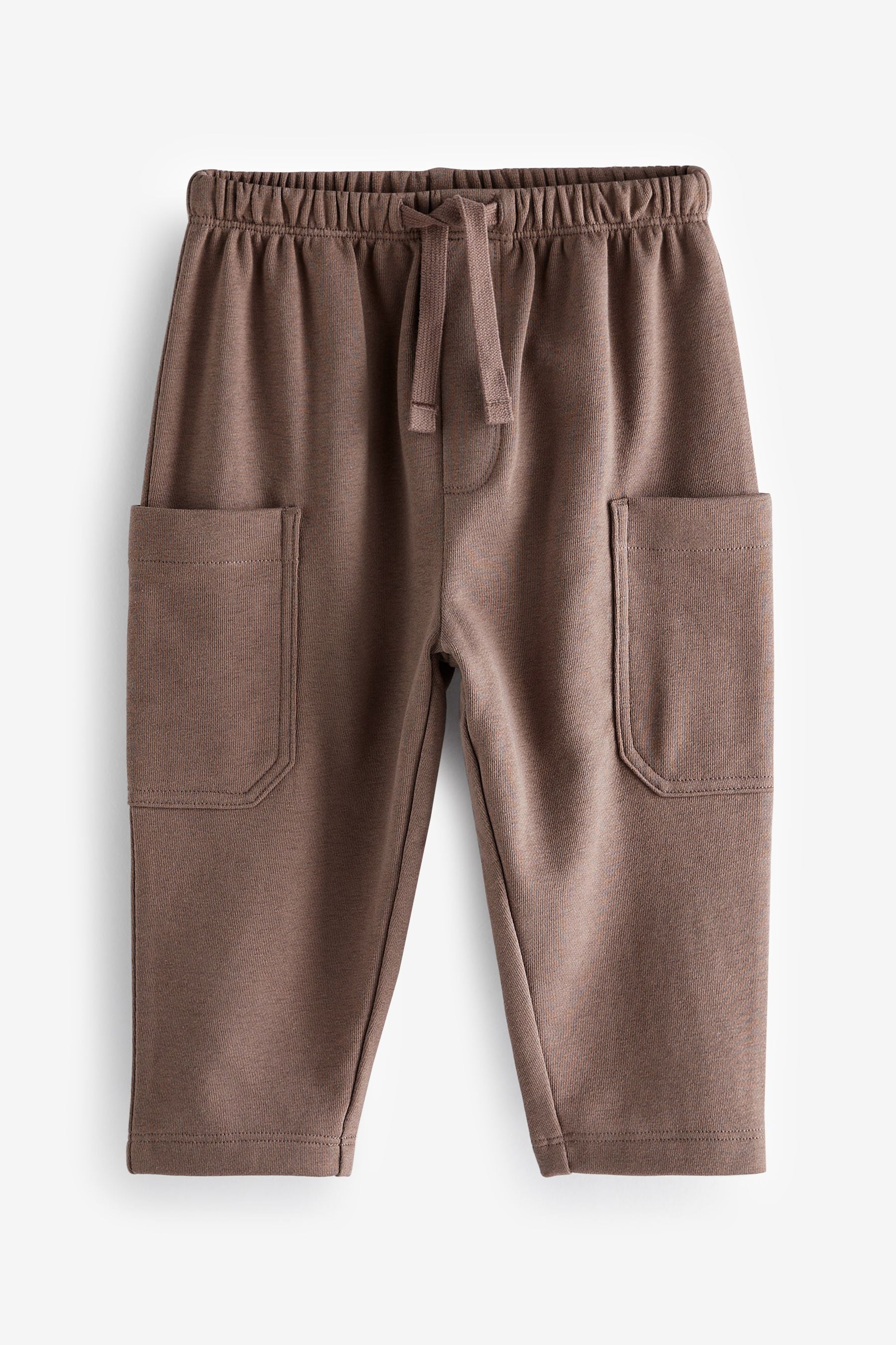 Chocolate Brown Patch Pocket Joggers (3mths-7yrs)