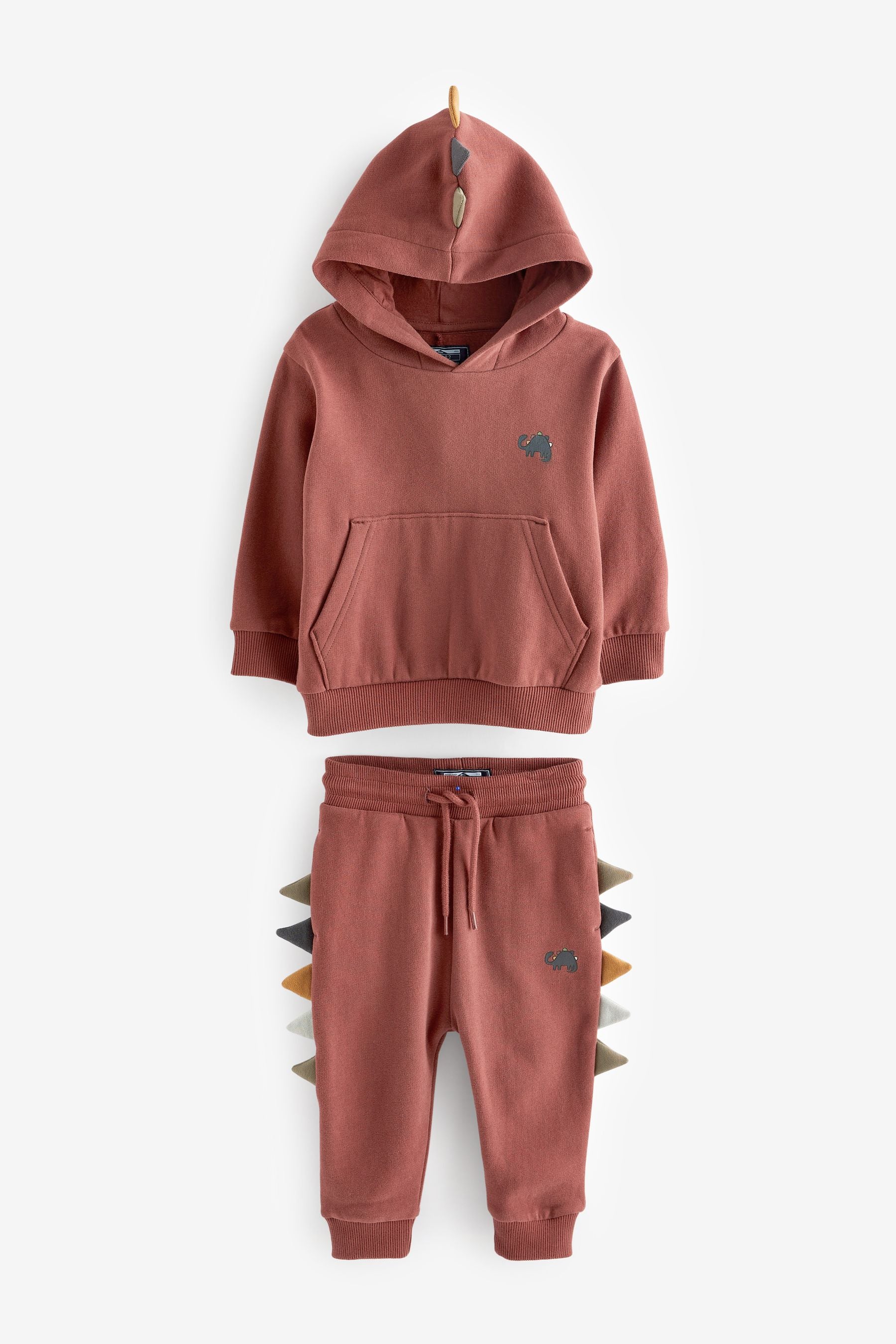 Red Dino Spike Hoody and Jogger Set (3mths-7yrs)