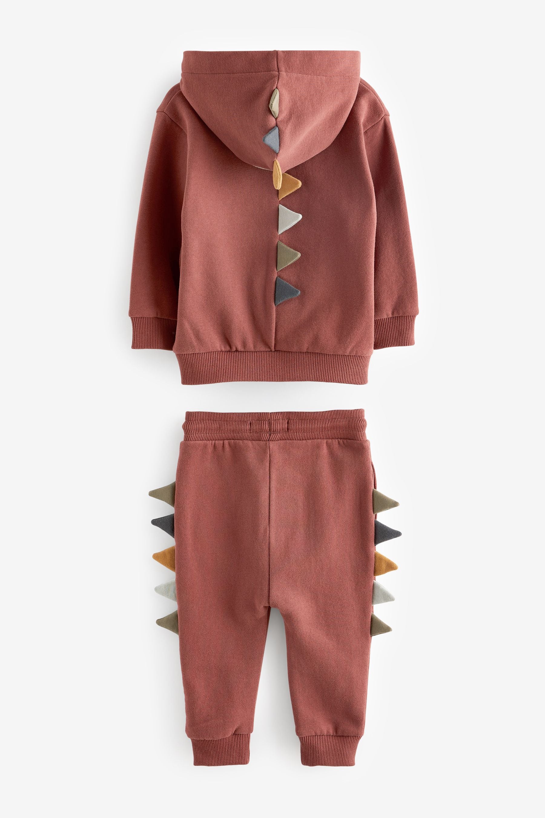 Red Dino Spike Hoody and Jogger Set (3mths-7yrs)