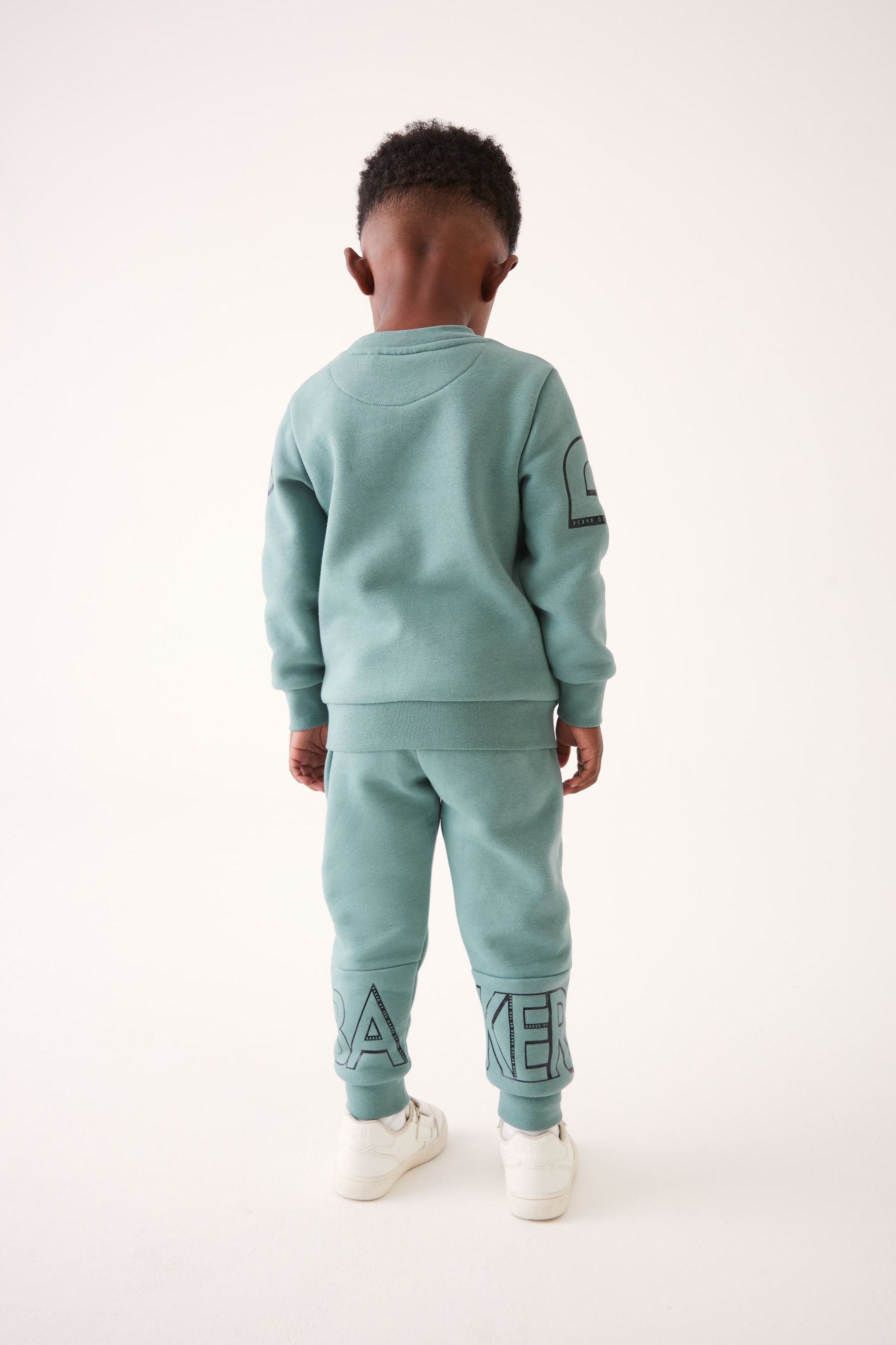 Green Baker by Ted Baker (0-6yrs) Letter Sweater and Jogger Set