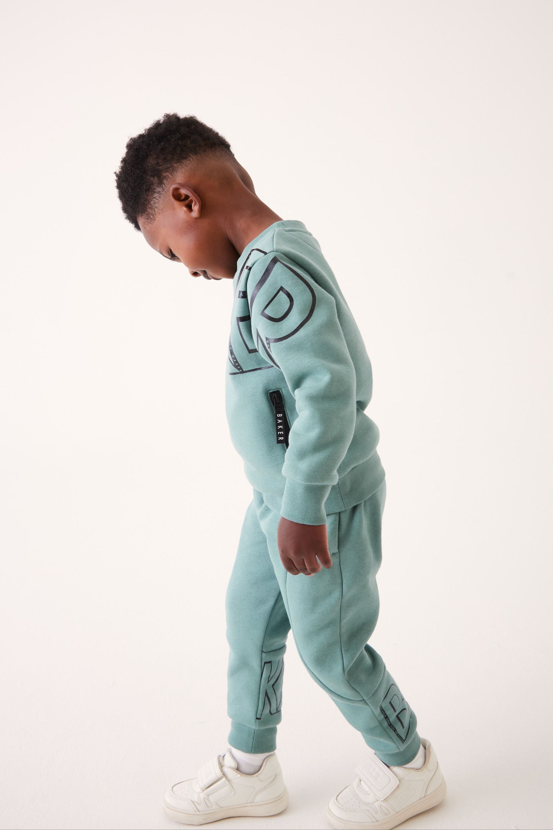 Green Baker by Ted Baker (0-6yrs) Letter Sweater and Jogger Set