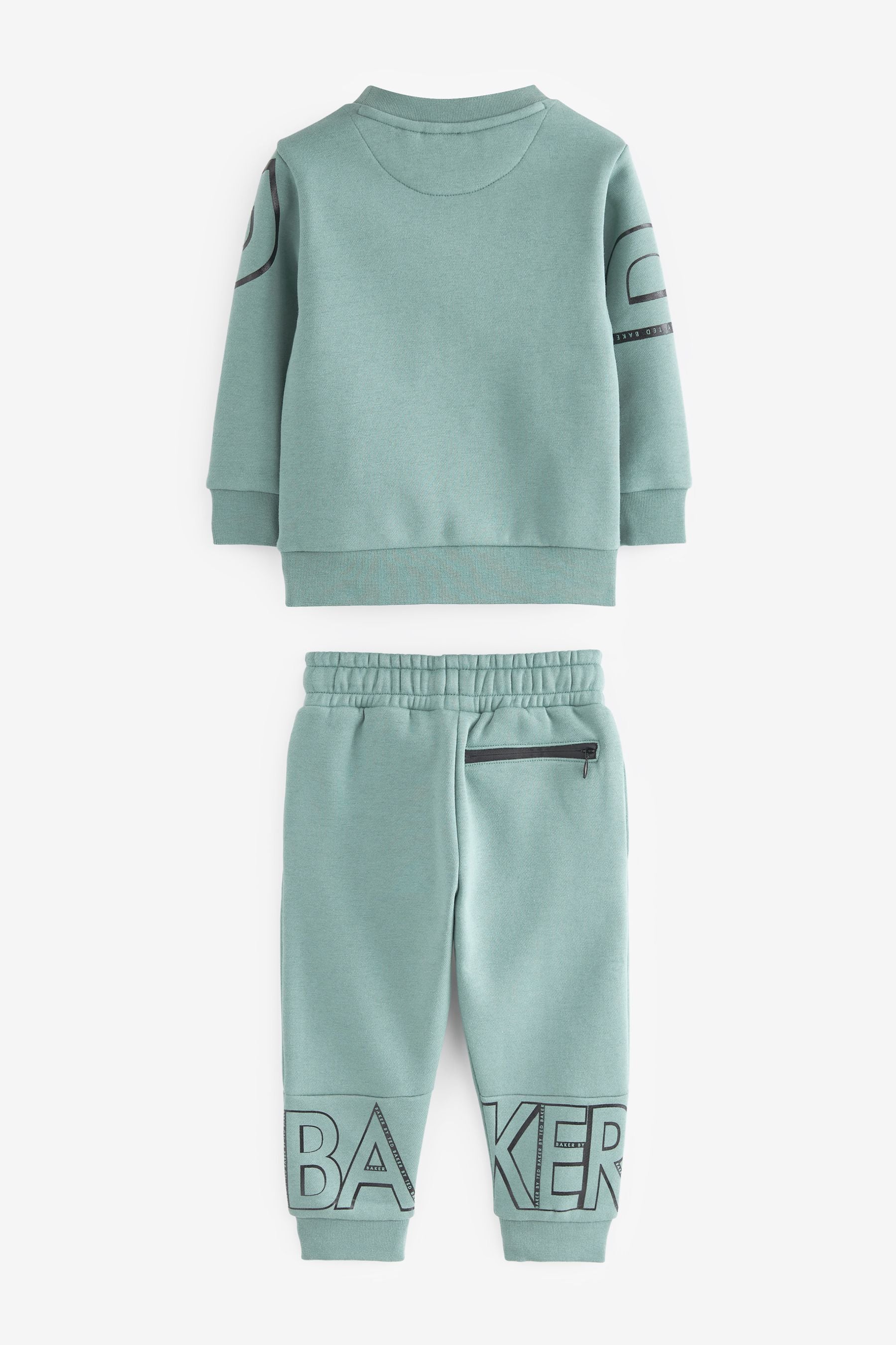 Green Baker by Ted Baker (0-6yrs) Letter Sweater and Jogger Set