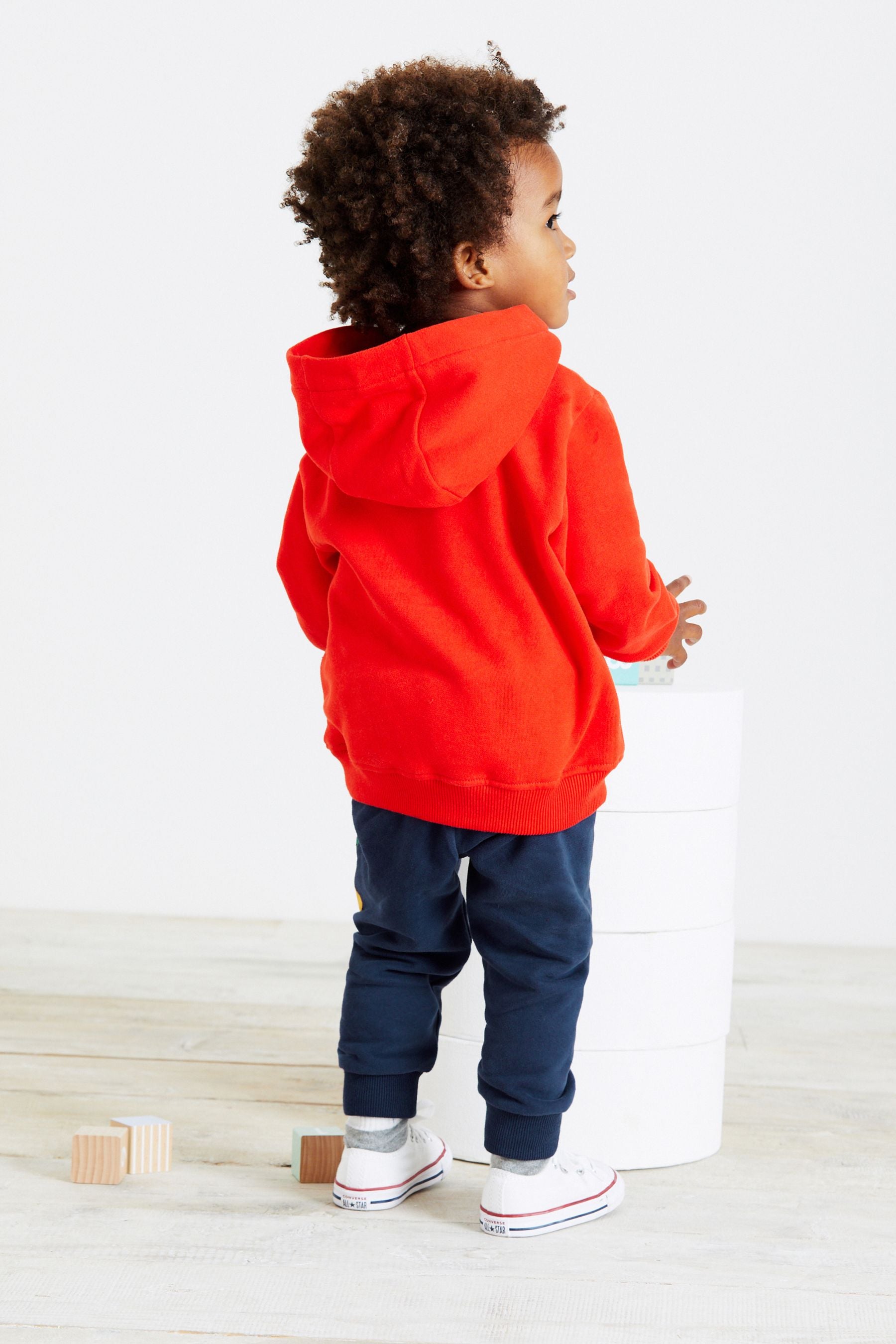 Red Digger Character Hoodie And Joggers Set (3mths-7yrs)