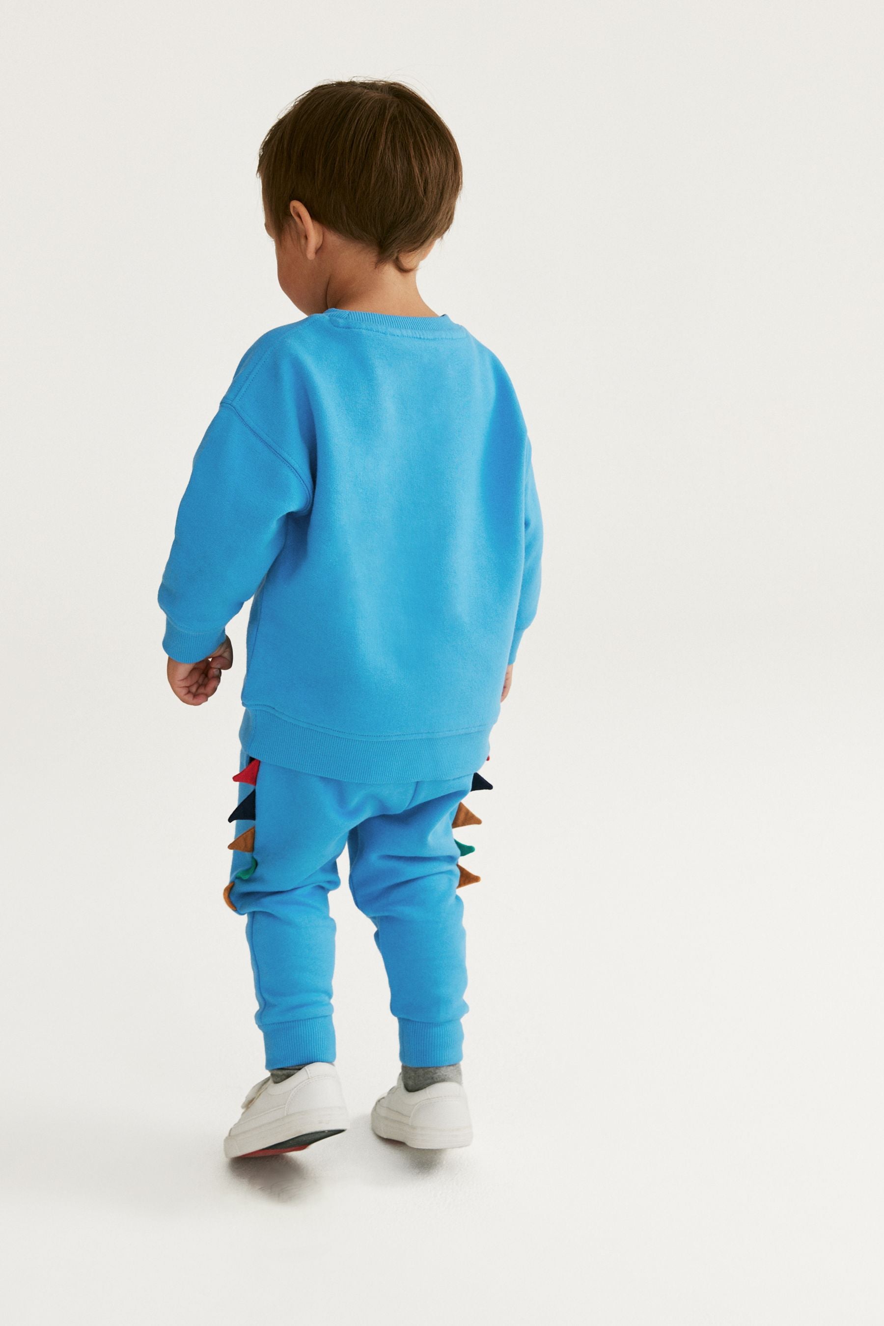 Blue Dinosaur Character Sweatshirt and Jogger Set (3mths-7yrs)