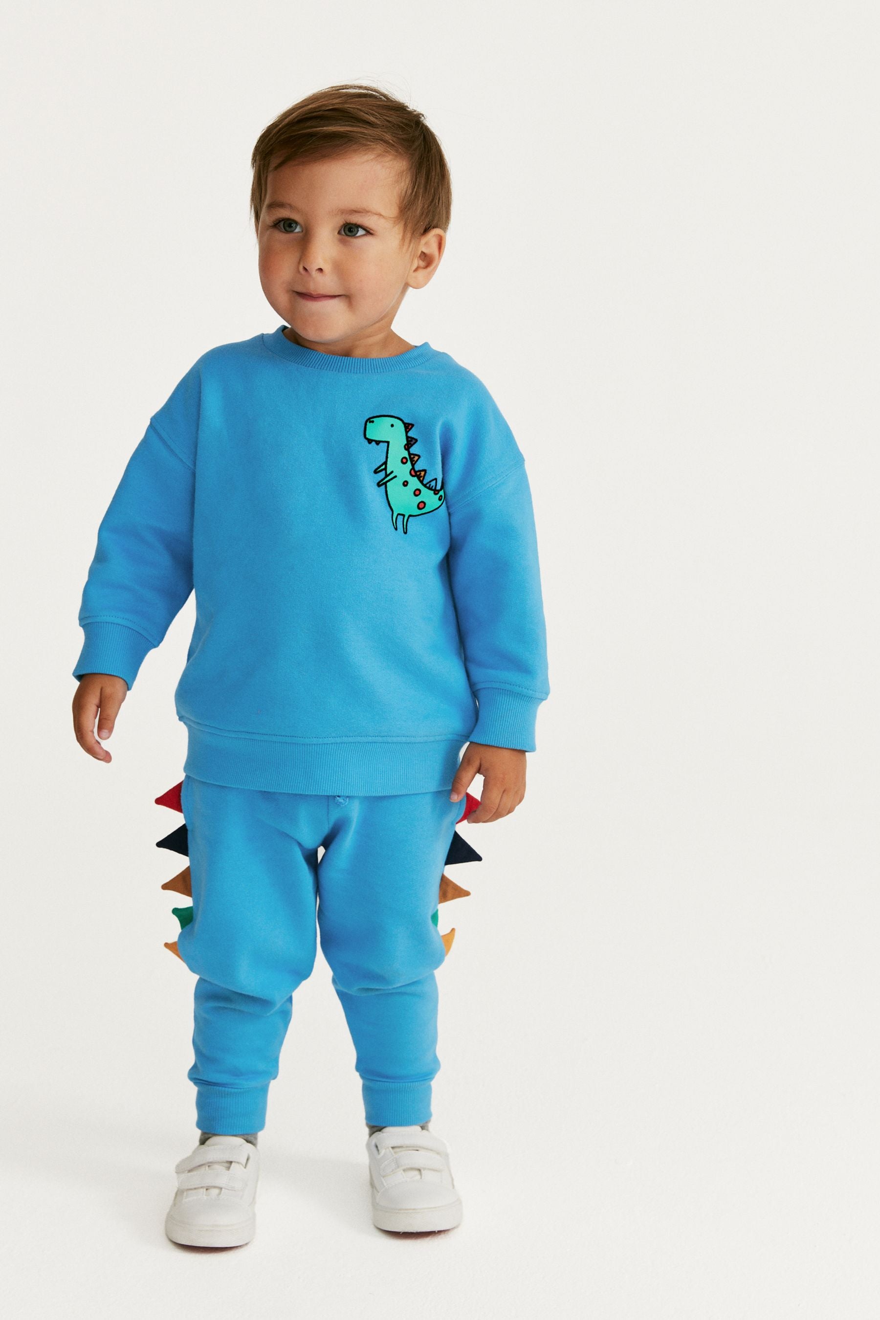 Blue Dinosaur Character Sweatshirt and Jogger Set (3mths-7yrs)