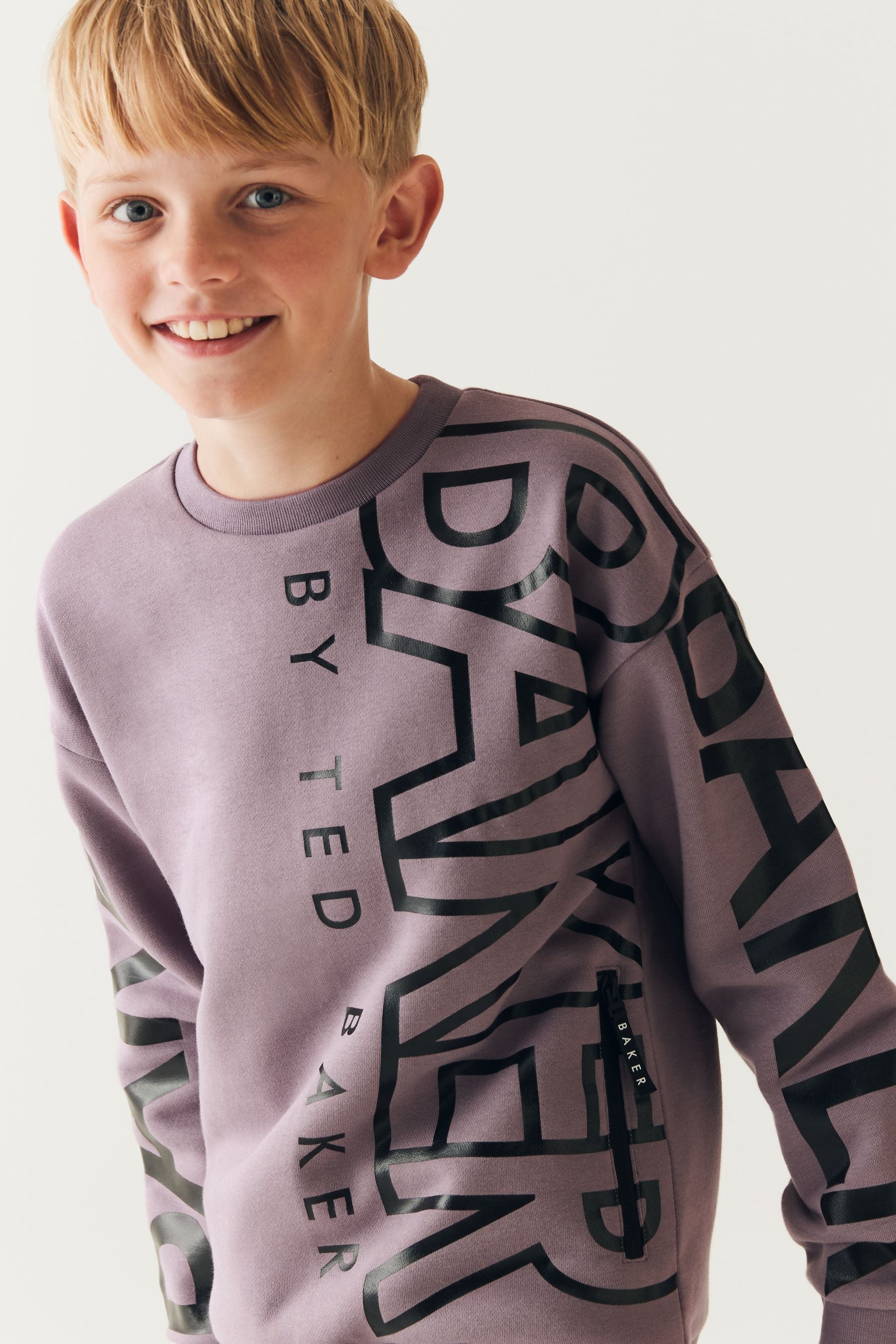 Purple Baker by Ted Baker Purple Letter Sweatshirt