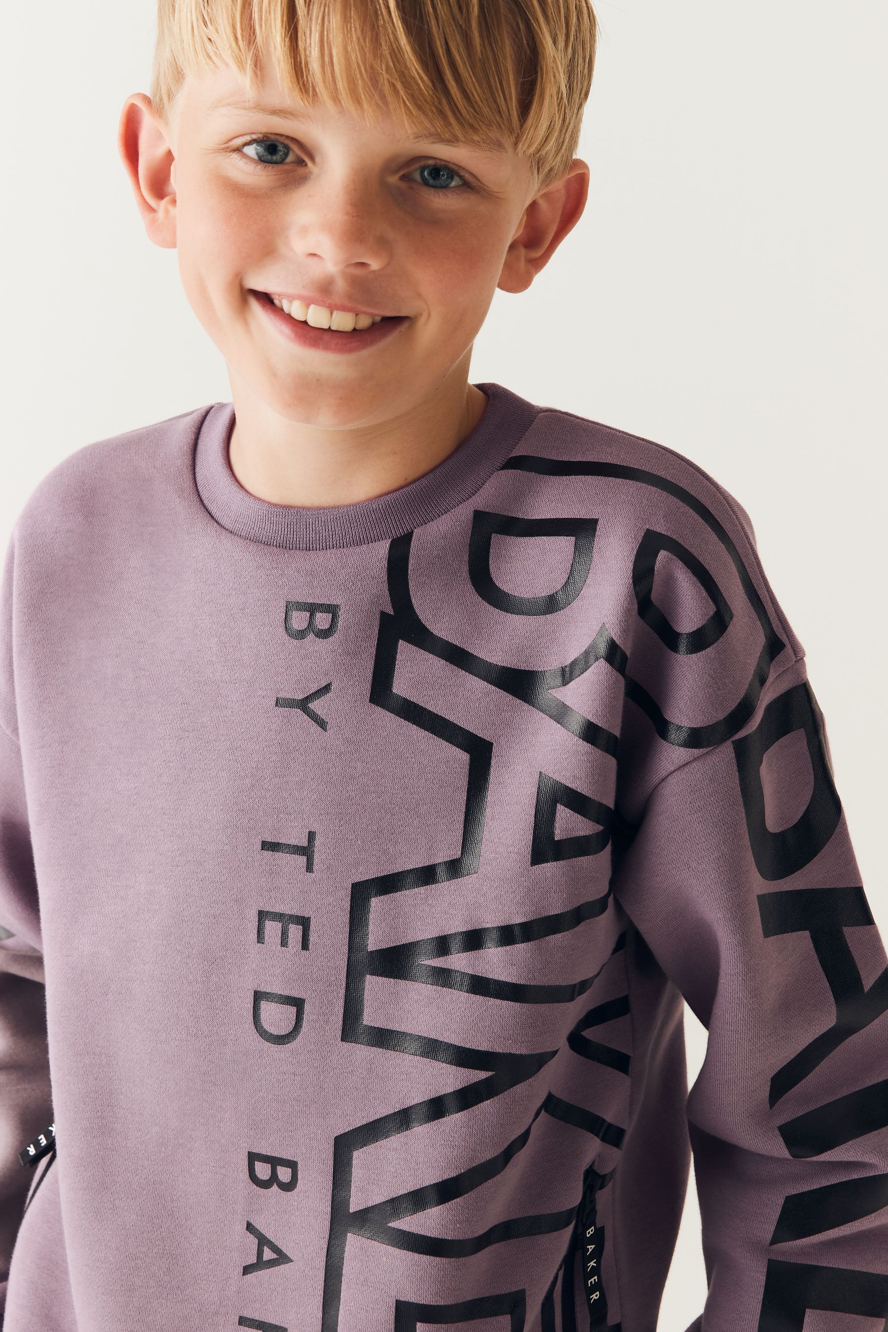 Purple Baker by Ted Baker Purple Letter Sweatshirt