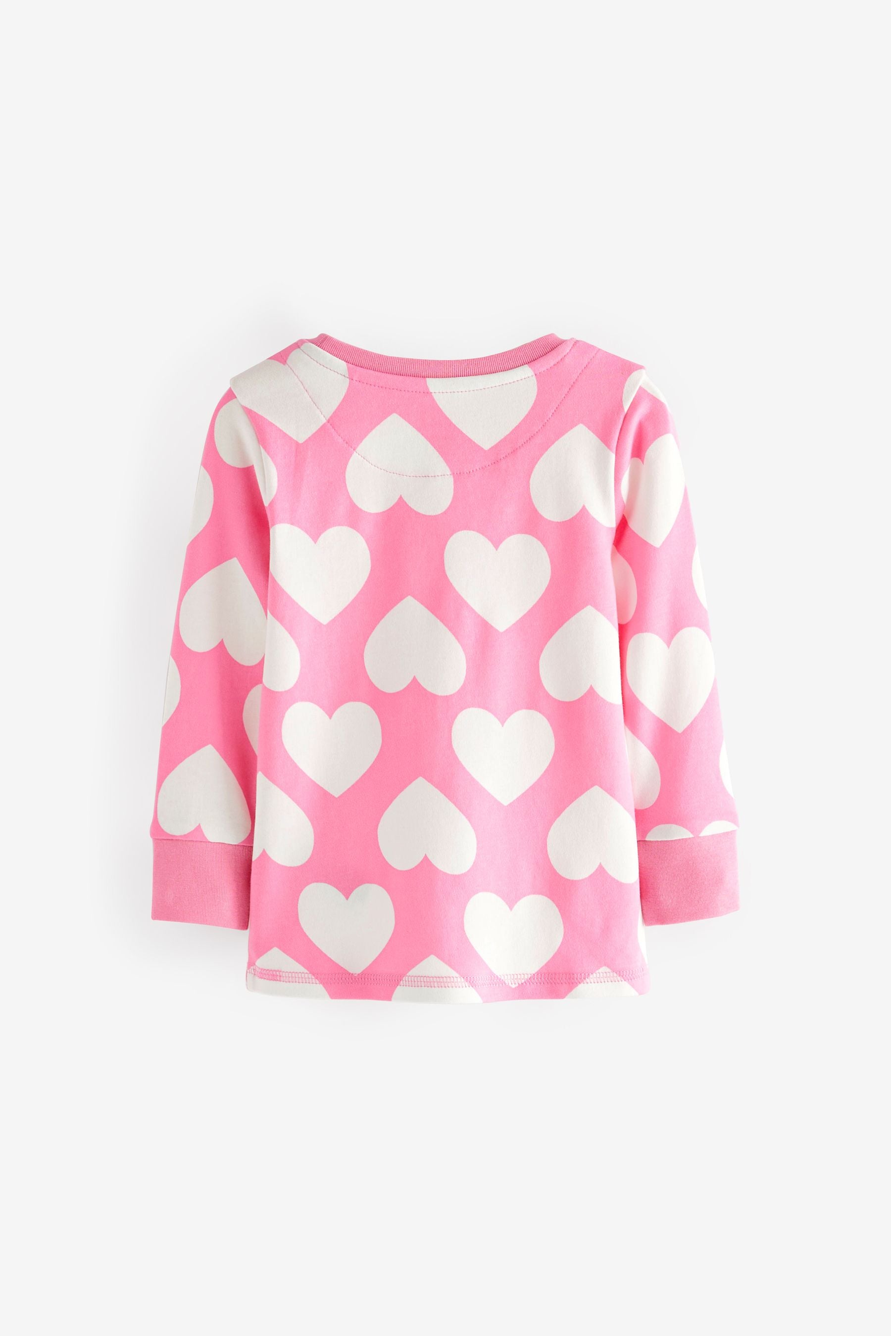 Pink/White Heart, Spot And Star Pyjamas 3 Pack (9mths-12yrs)