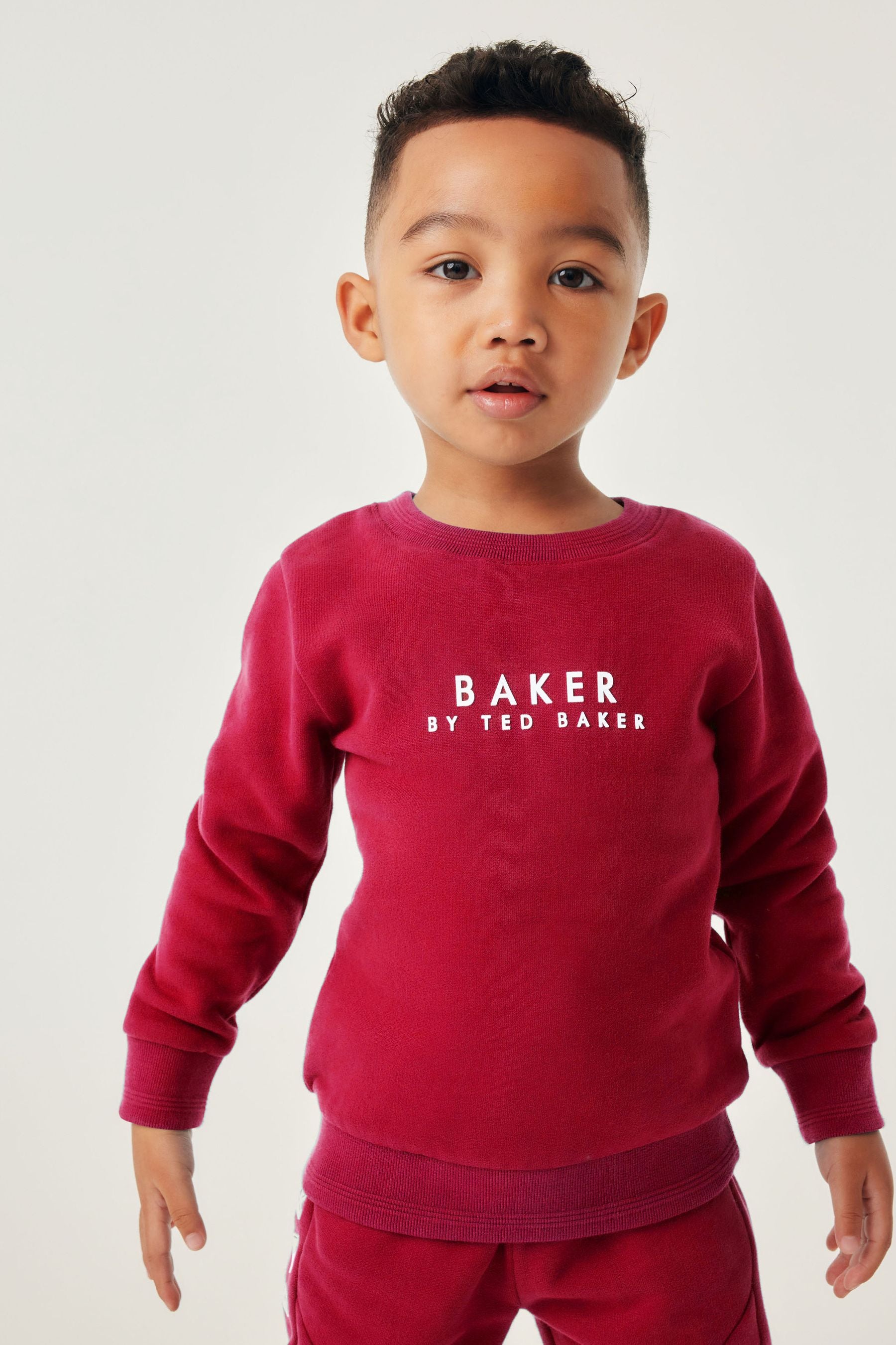 Burgundy Red Baker by Ted Baker Sweatshirt & Joggers Set