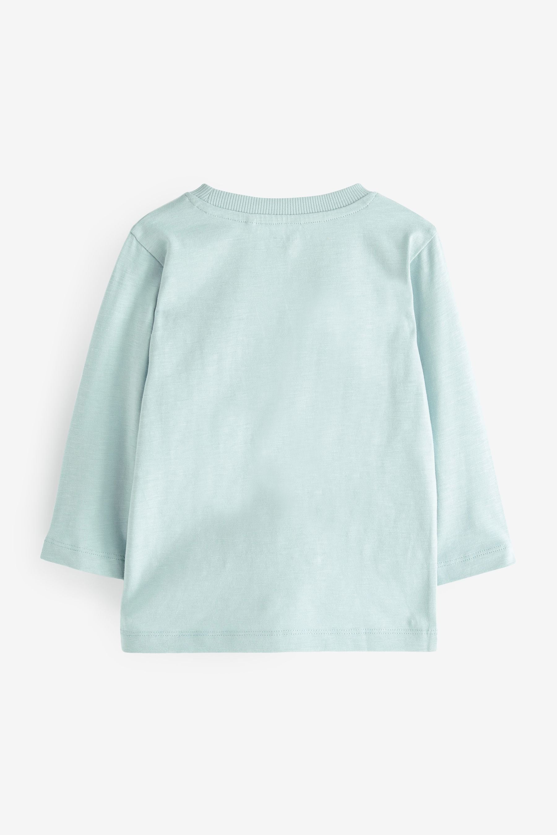 Blue Long Sleeve Christmas T-Shirt (3mths-7yrs)