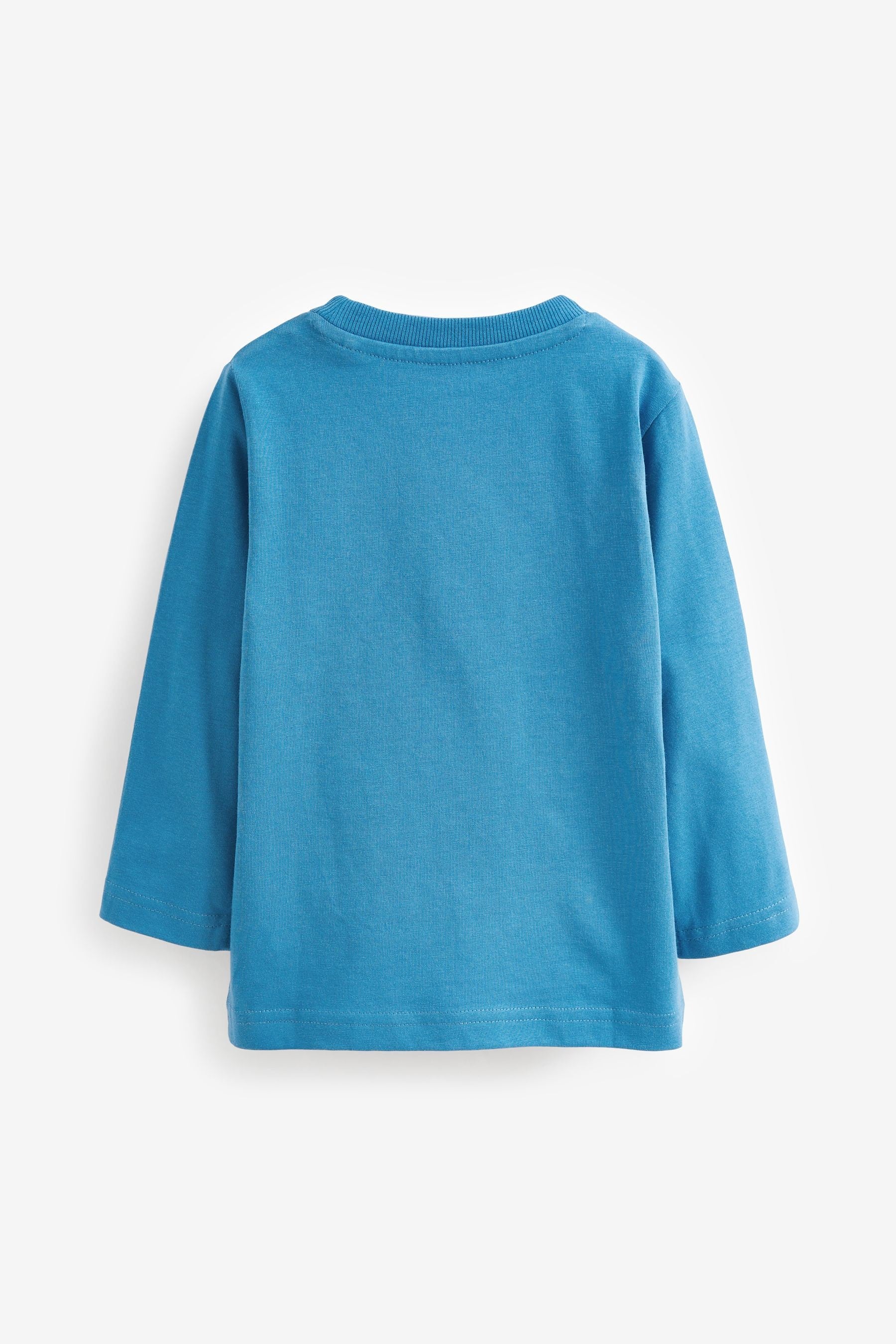 Cobalt Blue Monster Long Sleeve Character T-Shirt (3mths-7yrs)