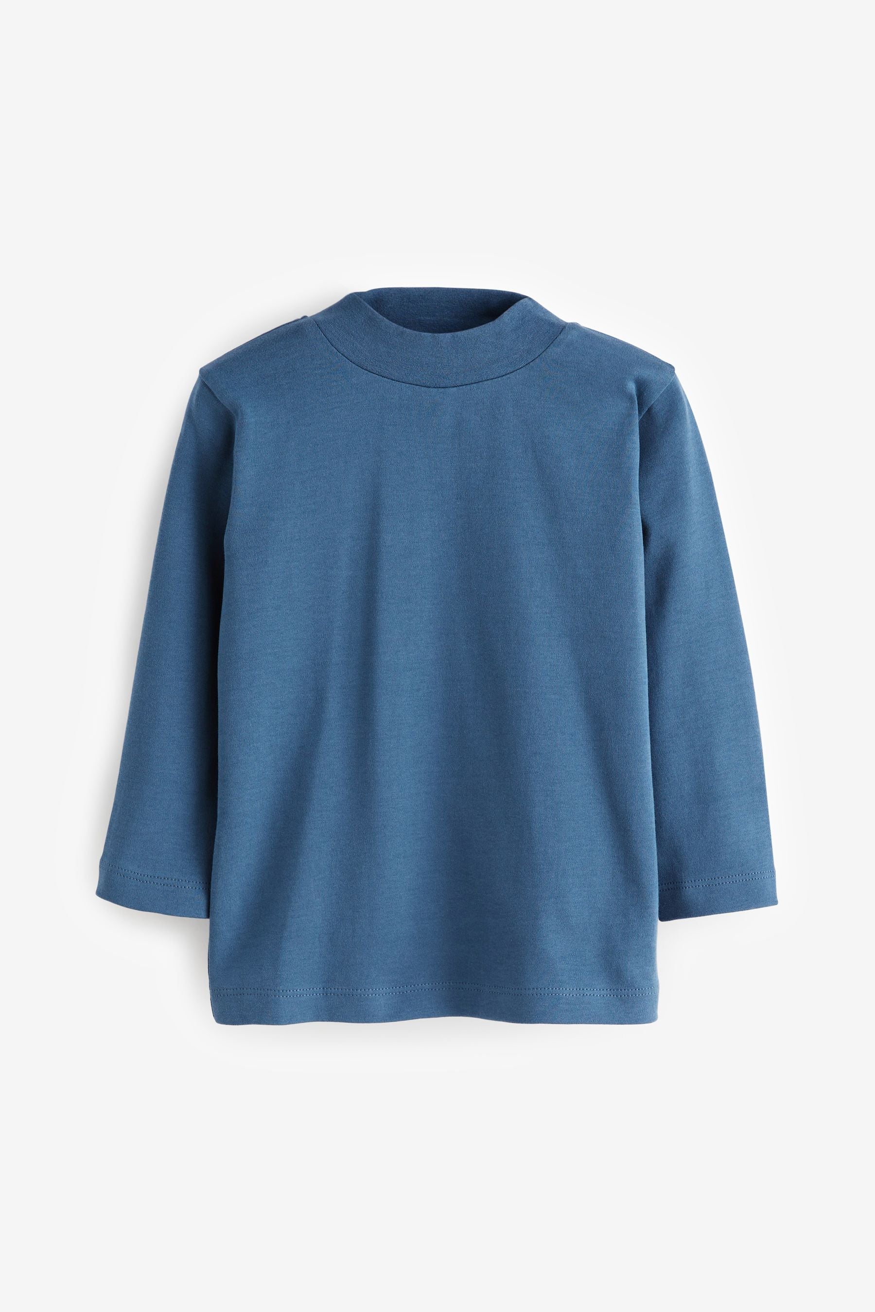 Navy Blue Long Sleeve Turtle Neck T-Shirt (3mths-7yrs)